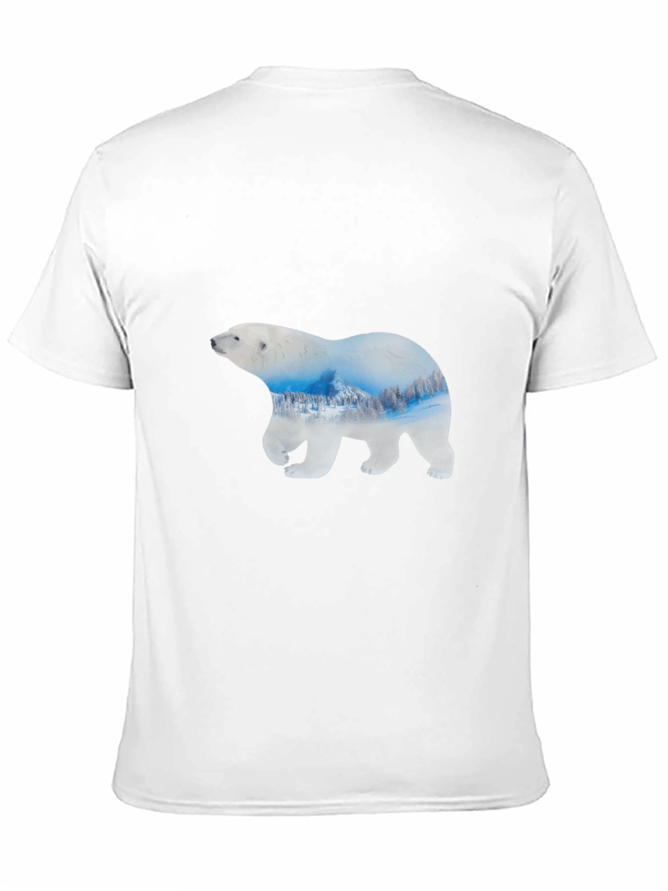 Polar Bear Graphic Black T-Shirt