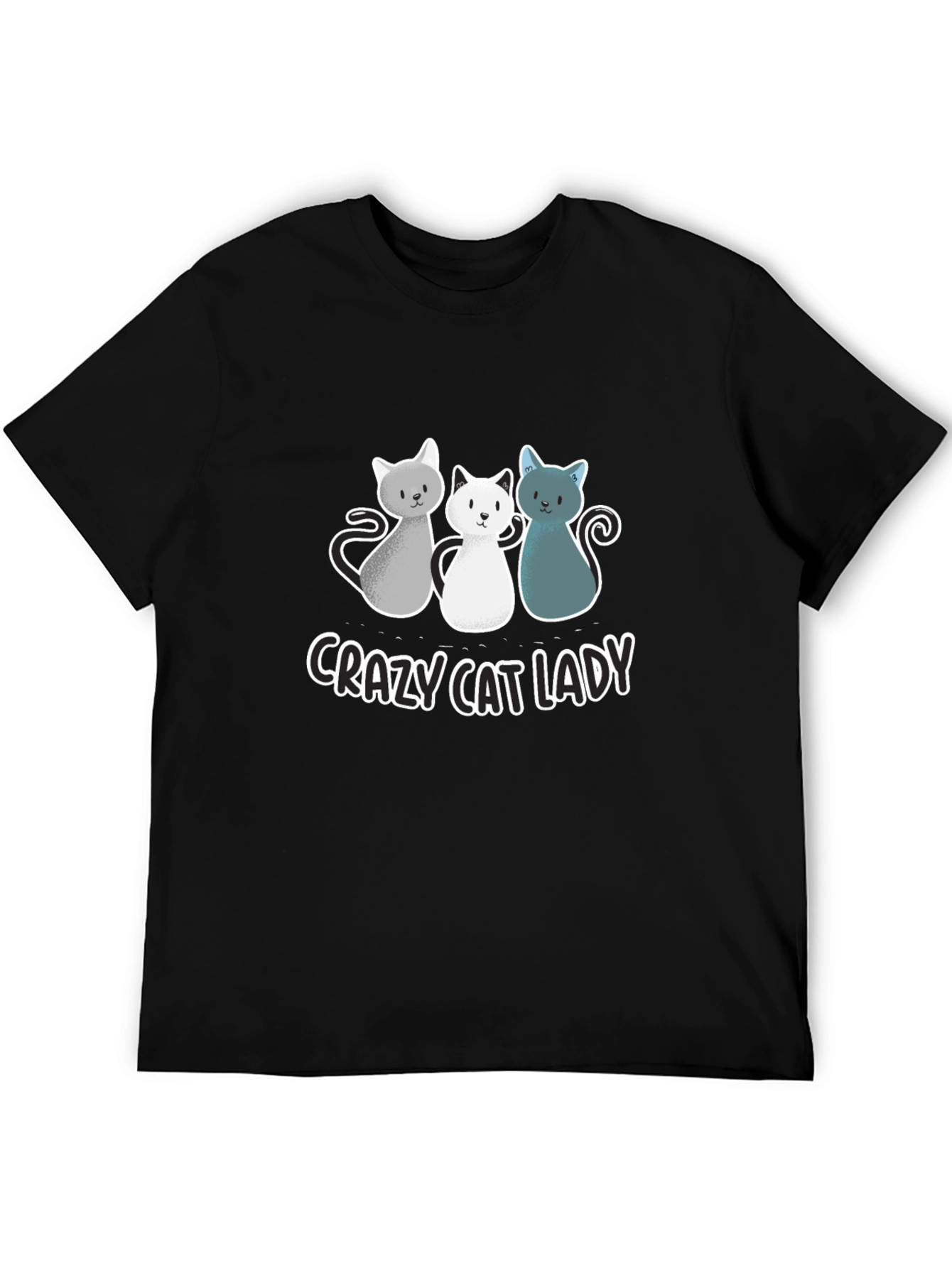 Crazy Cat Lady T-Shirt - Cute Cartoon Cats!