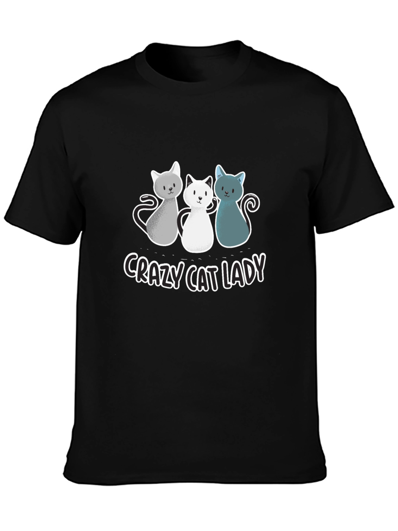Crazy Cat Lady T-Shirt - Cute Cartoon Cats!