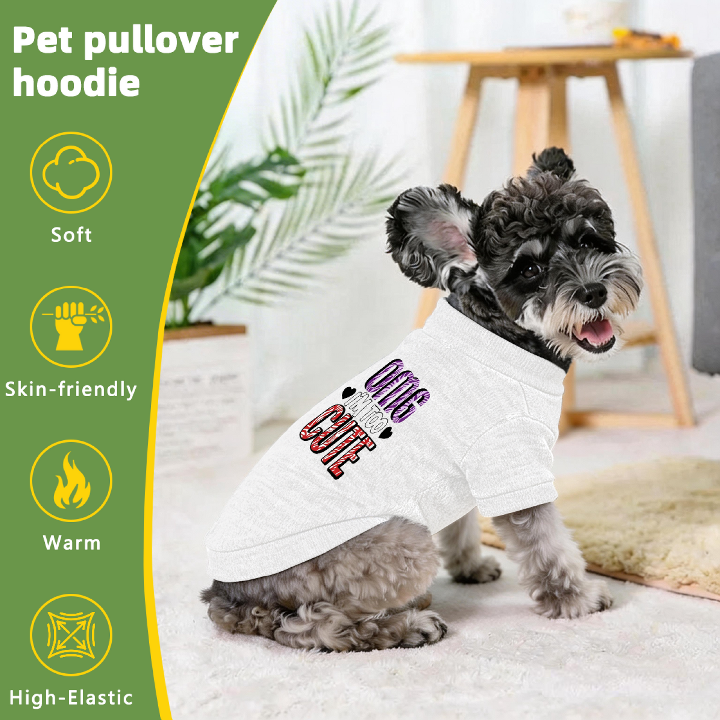 OMG I¡¯m Too Cute Zebra Print White Pet Fashion Sweater