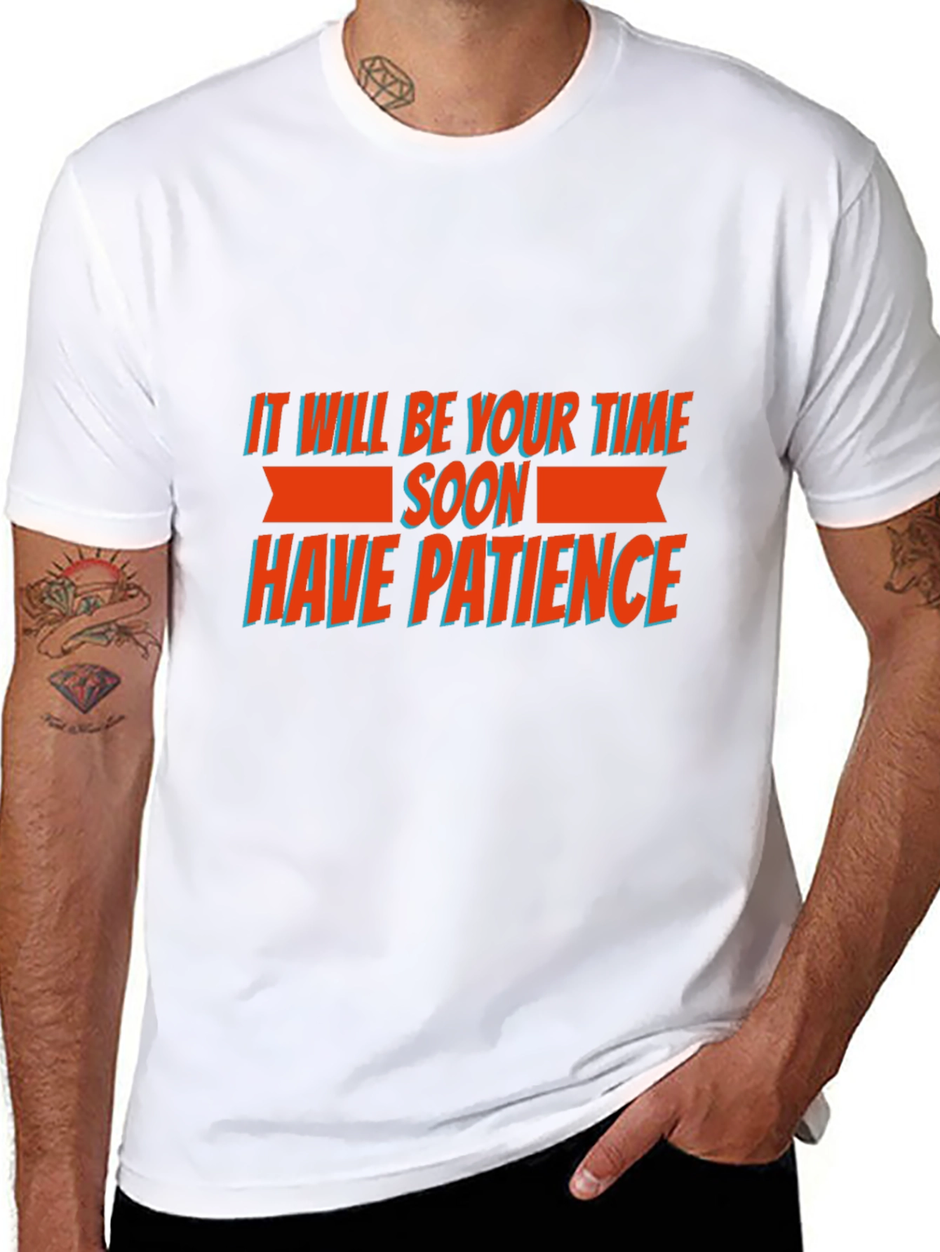 Motivational Graphic Tee - Have Patience T-Shirt