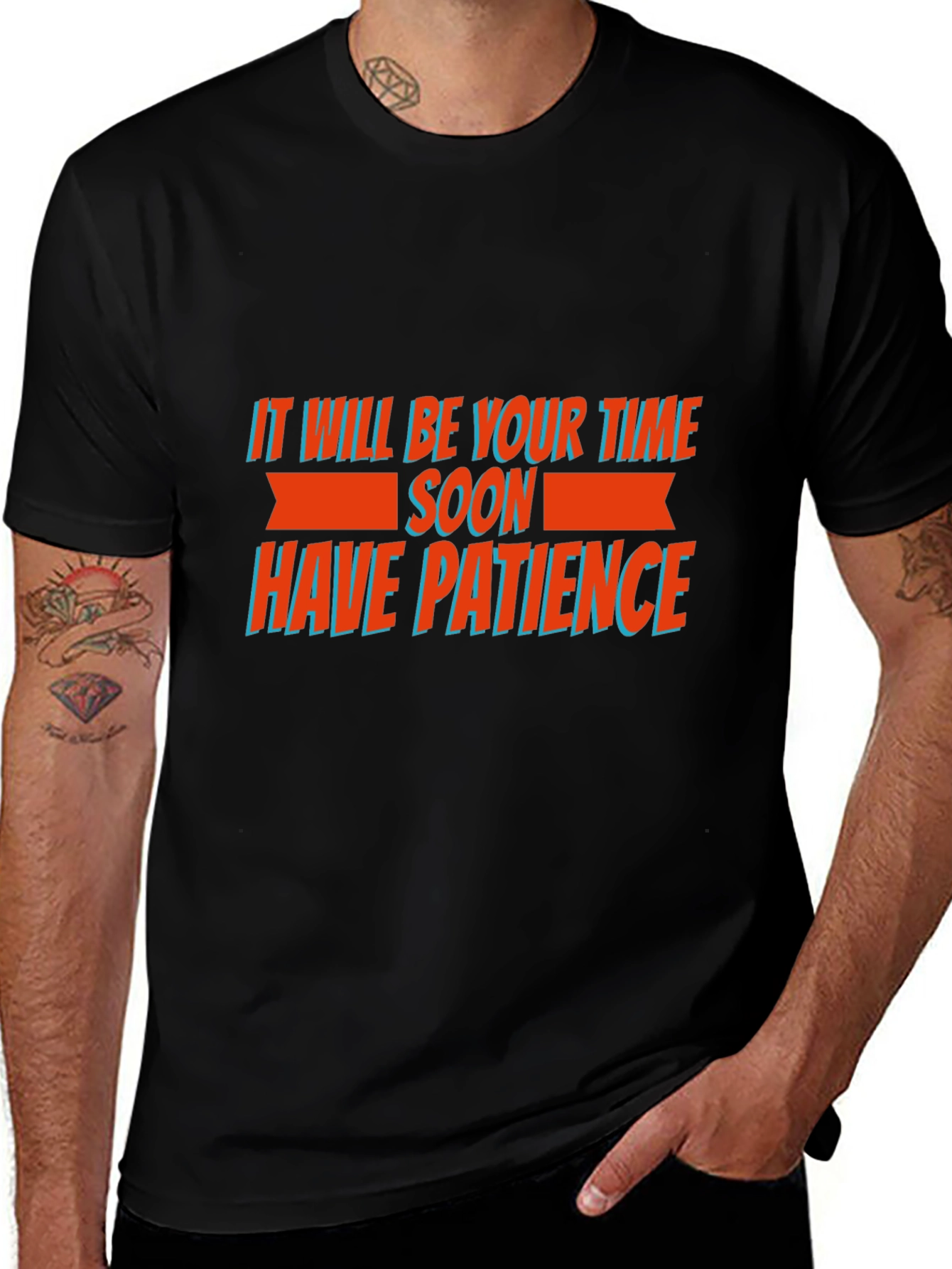 Motivational Graphic Tee - Have Patience T-Shirt