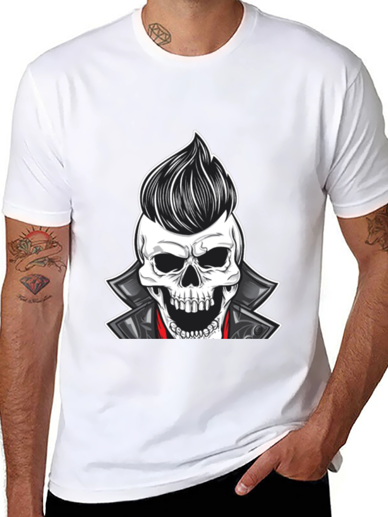 Skull Rocker T-Shirt - Cool & Edgy Design
