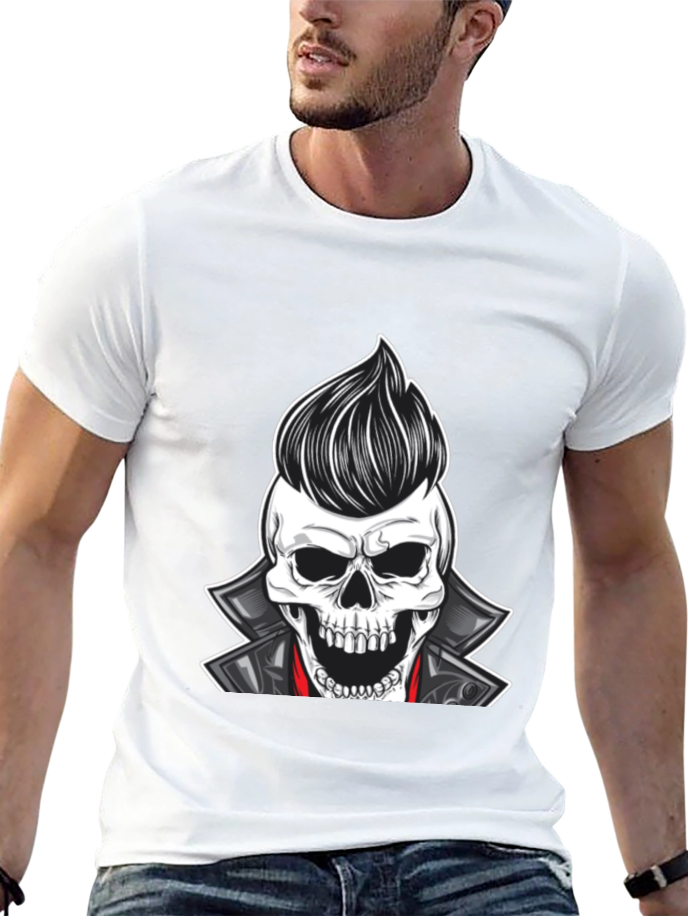 Skull Rocker T-Shirt - Cool & Edgy Design