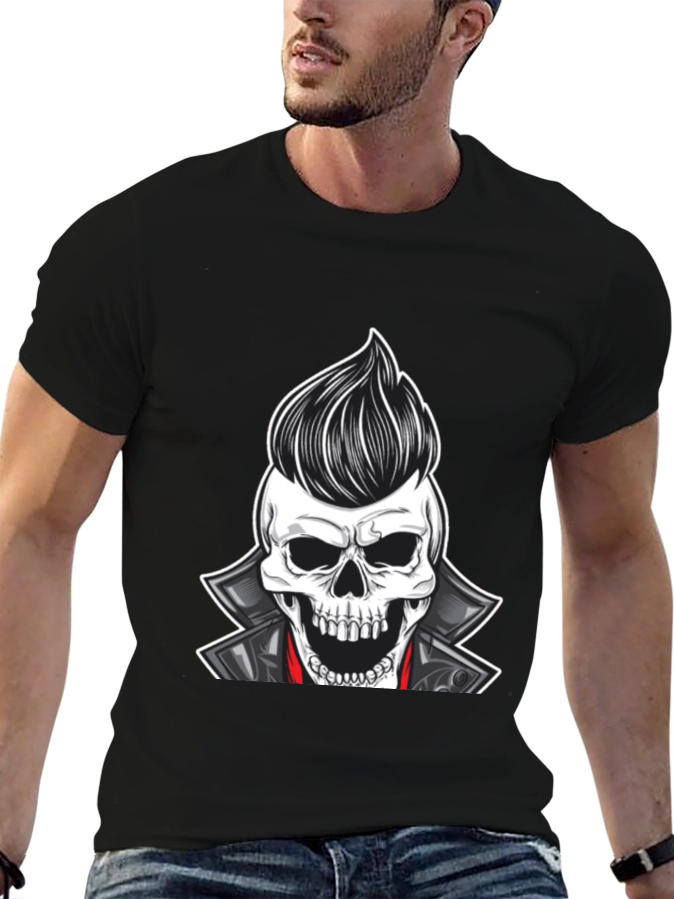 Skull Rocker T-Shirt - Cool & Edgy Design