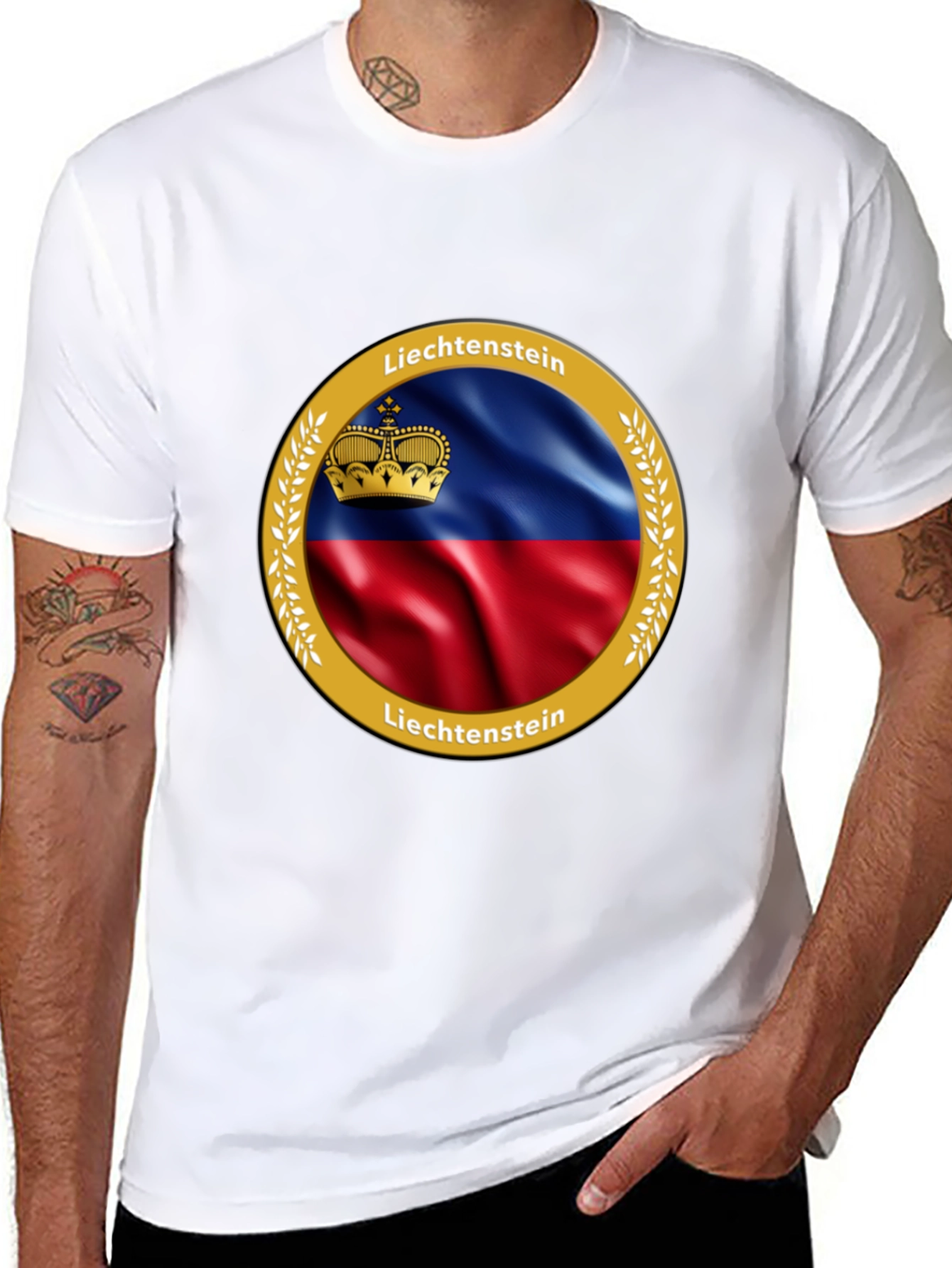 Liechtenstein Flag T-Shirt