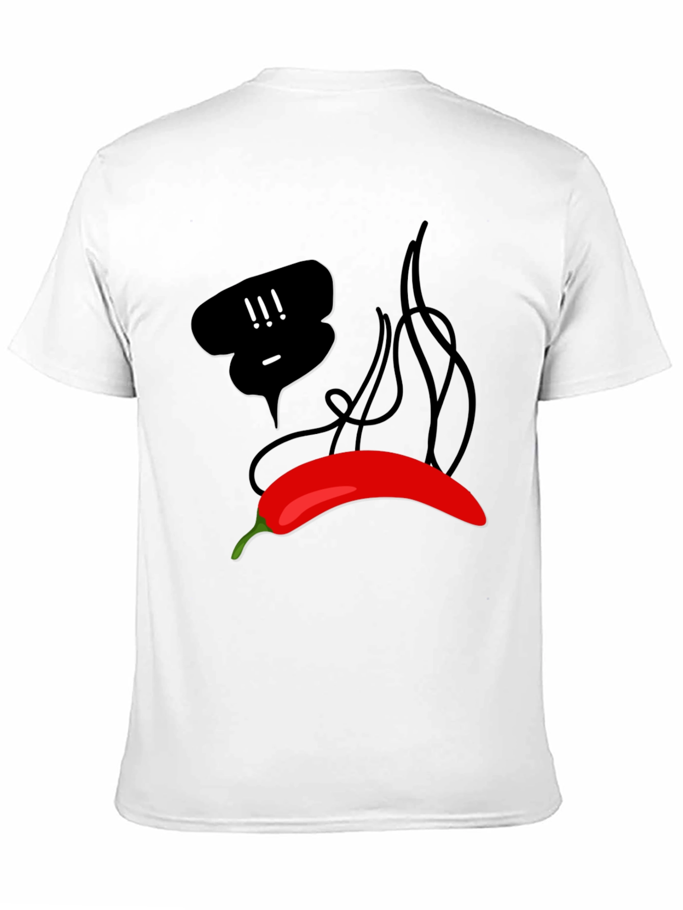 Spicy Pepper Graphic Tee - Black Unisex T-Shirt
