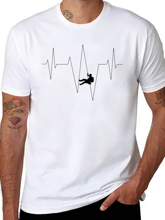 Climbing Heartbeat Tee - Rock Climbing T-Shirt