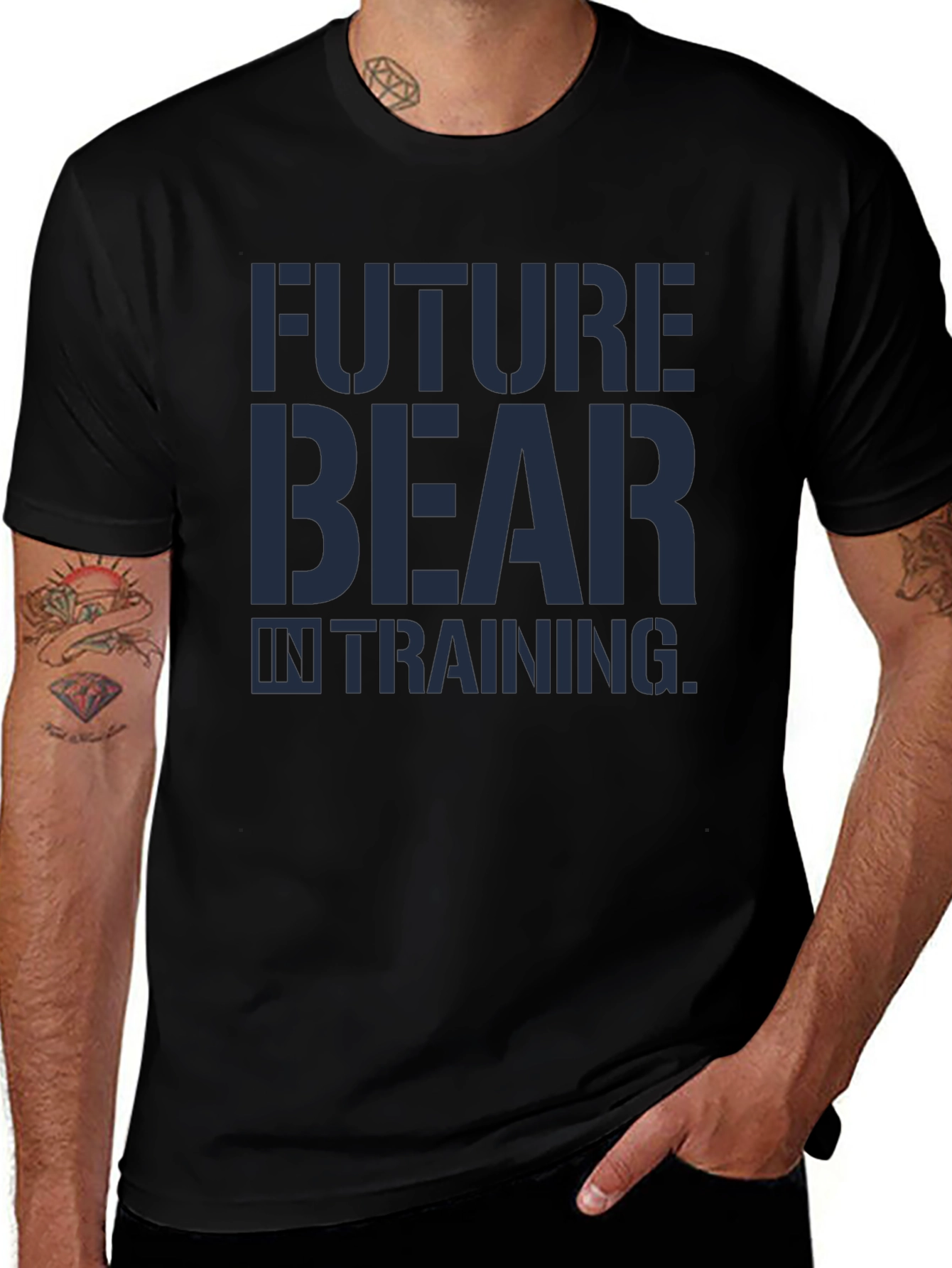 Future Bear in Training Graphic Tee - Black
