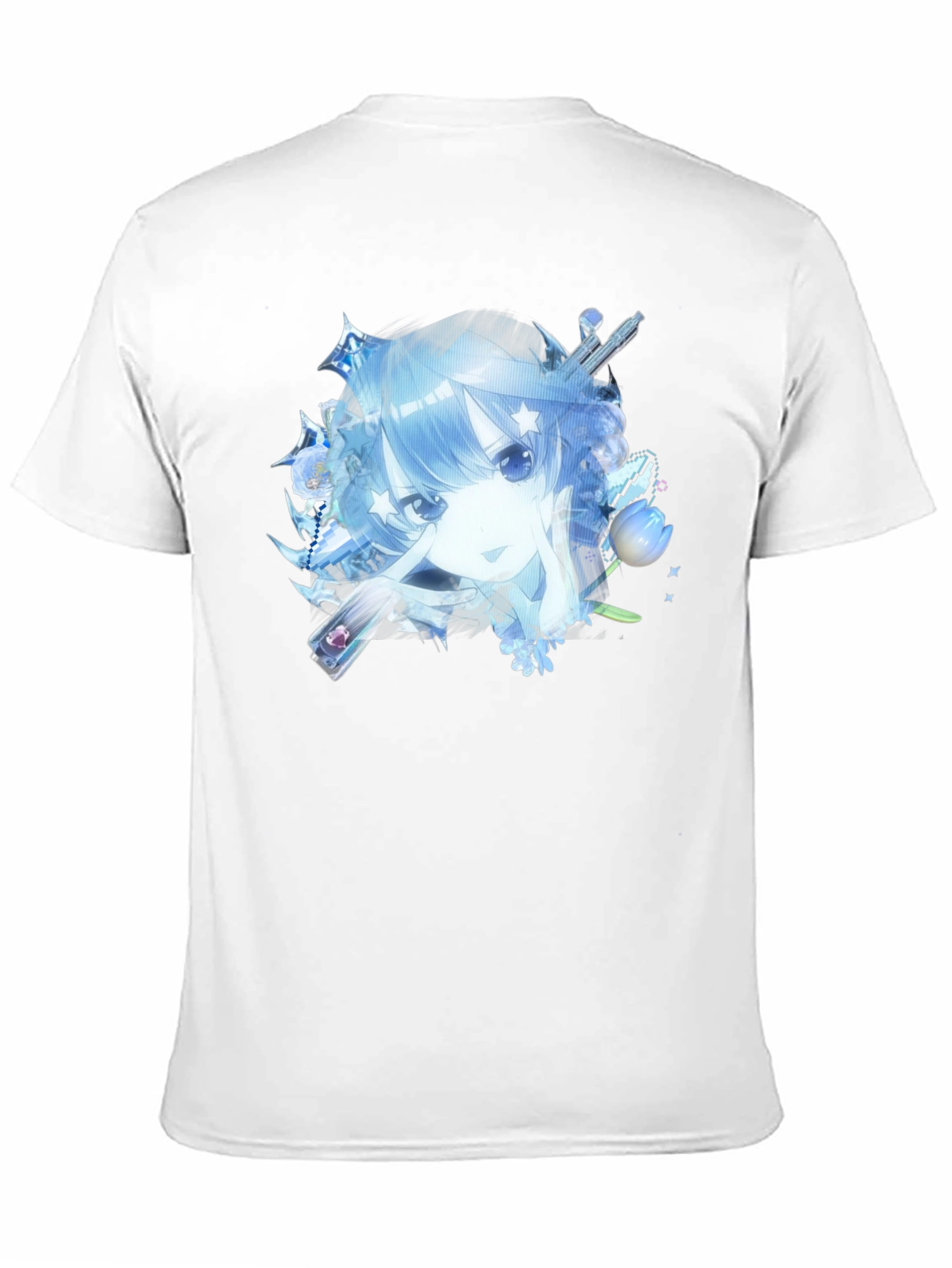 Anime Girl Black T-Shirt