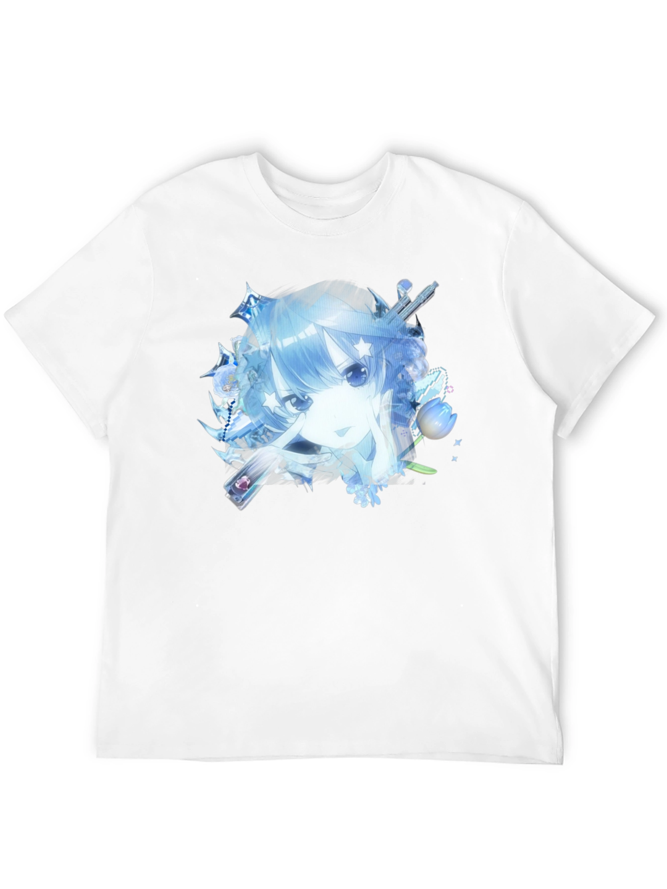 Anime Girl Black T-Shirt