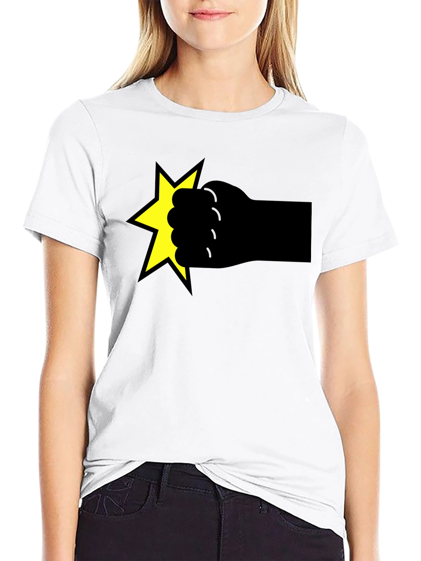 Boom! Graphic T-Shirt - Black Crew Neck