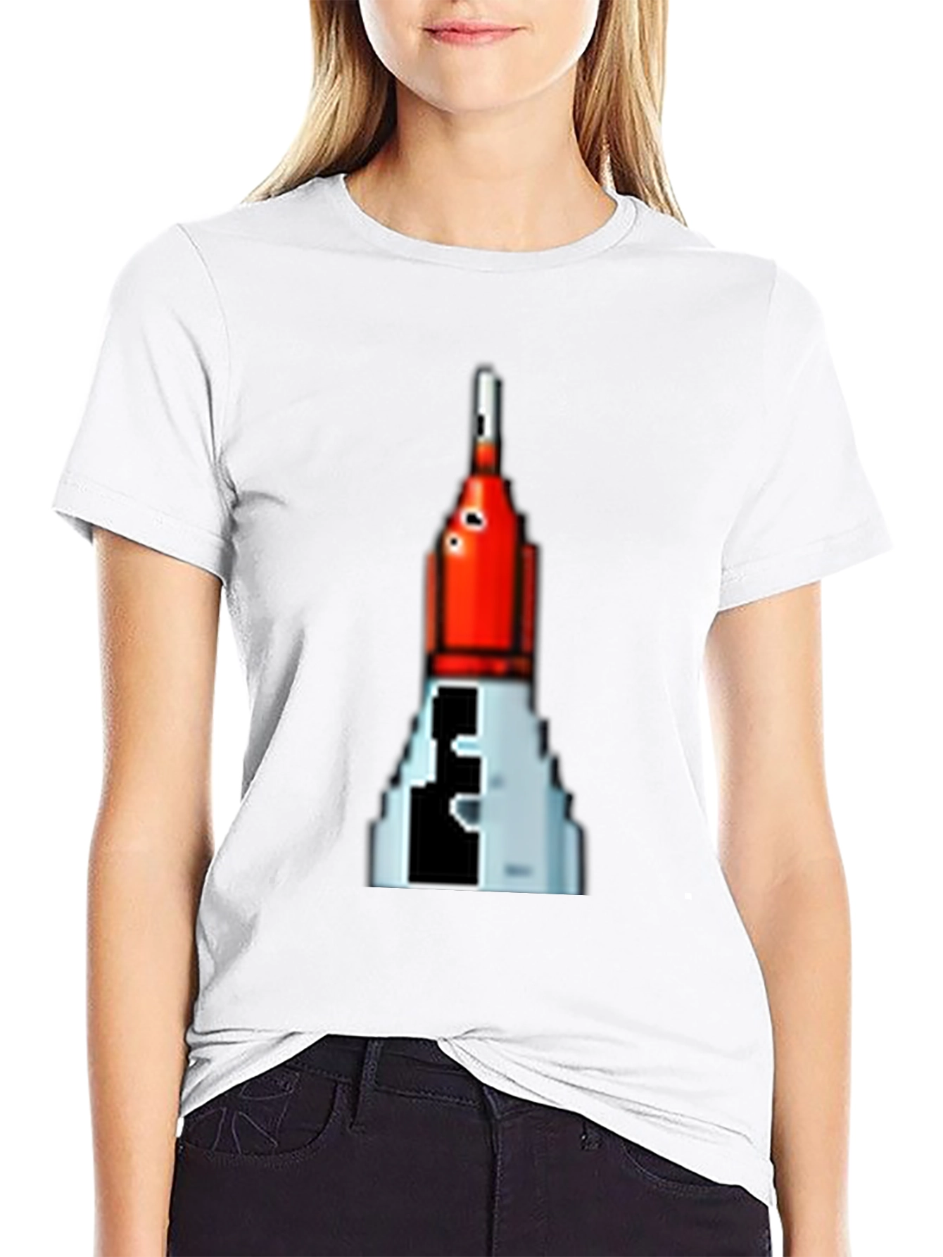Retro Pixel Rocket T-Shirt