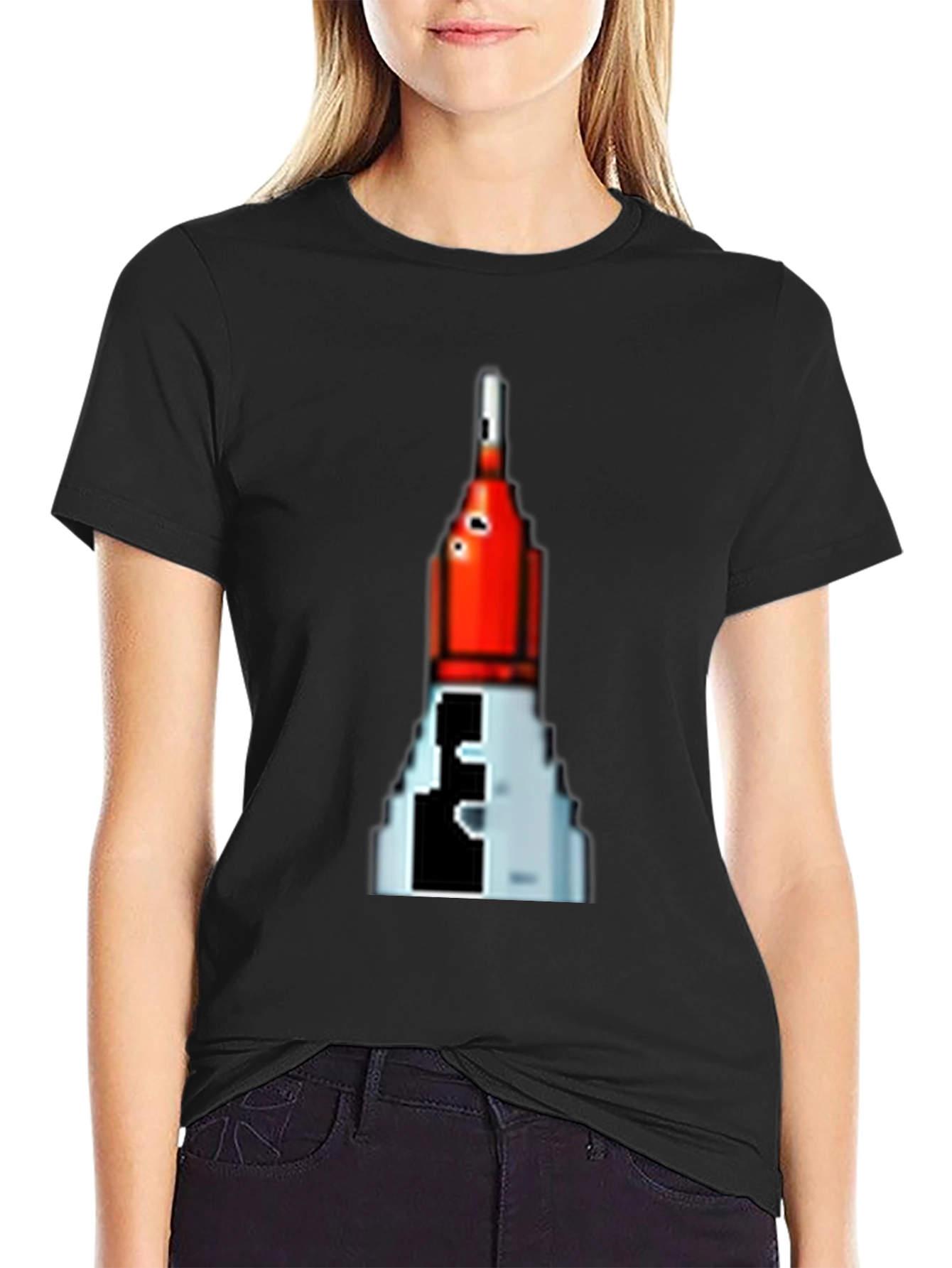 Retro Pixel Rocket T-Shirt