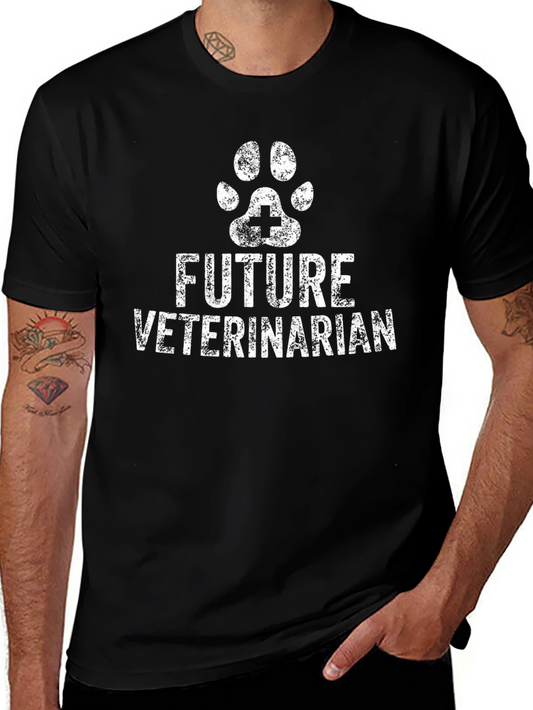 Future Veterinarian Black T-Shirt