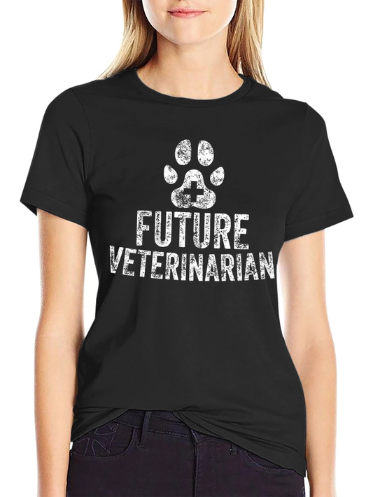 Future Veterinarian Black T-Shirt
