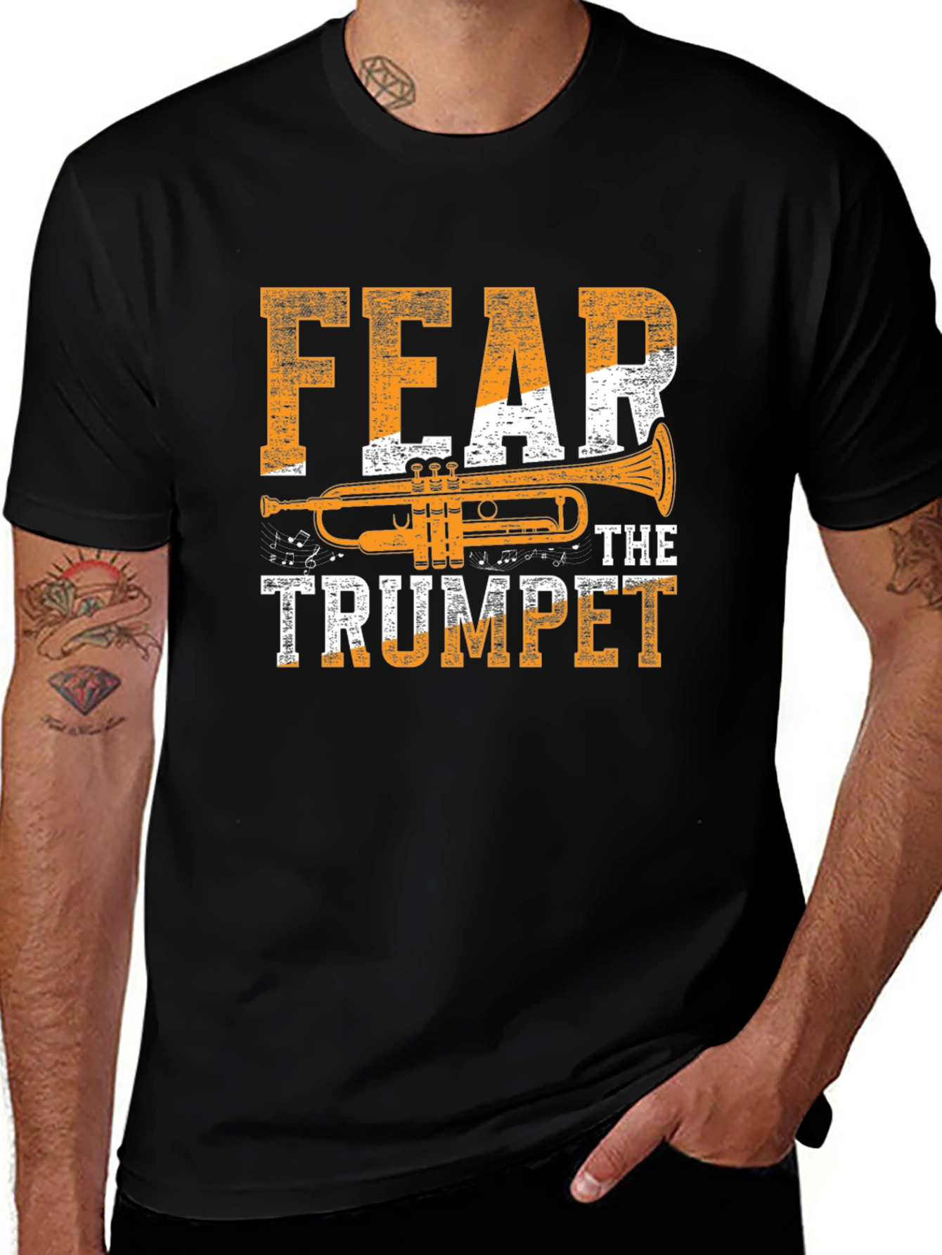Fear The Trumpet Graphic T-Shirt - Musician Tee