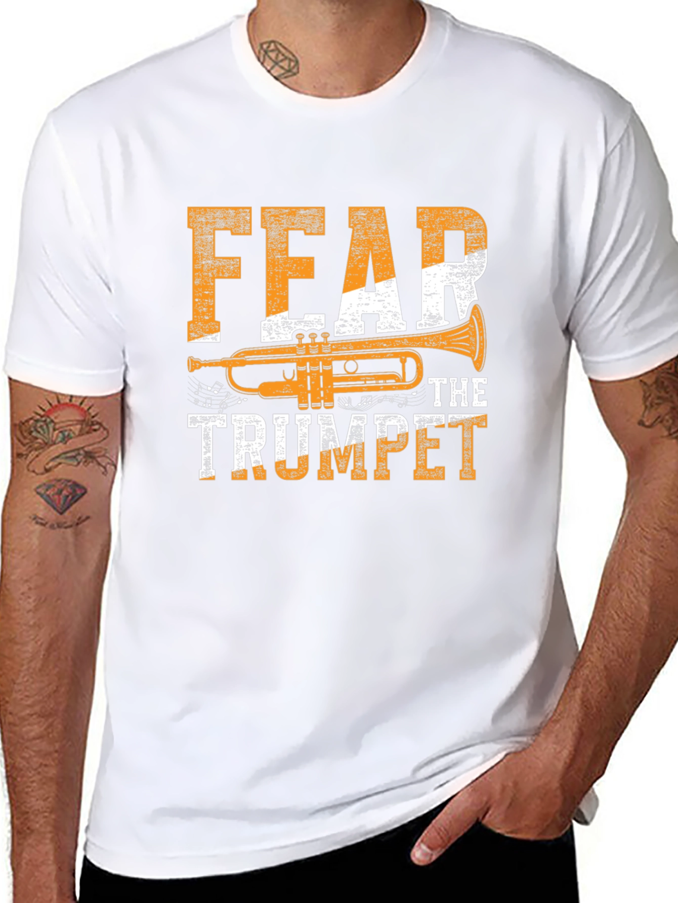 Fear The Trumpet Graphic T-Shirt - Musician Tee