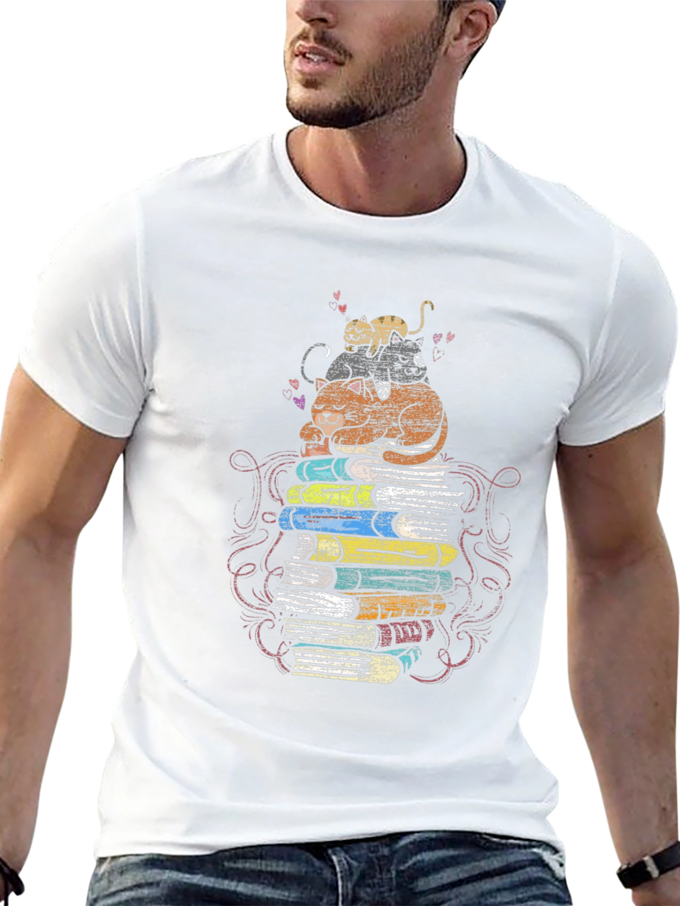 Bookish Cat T-Shirt