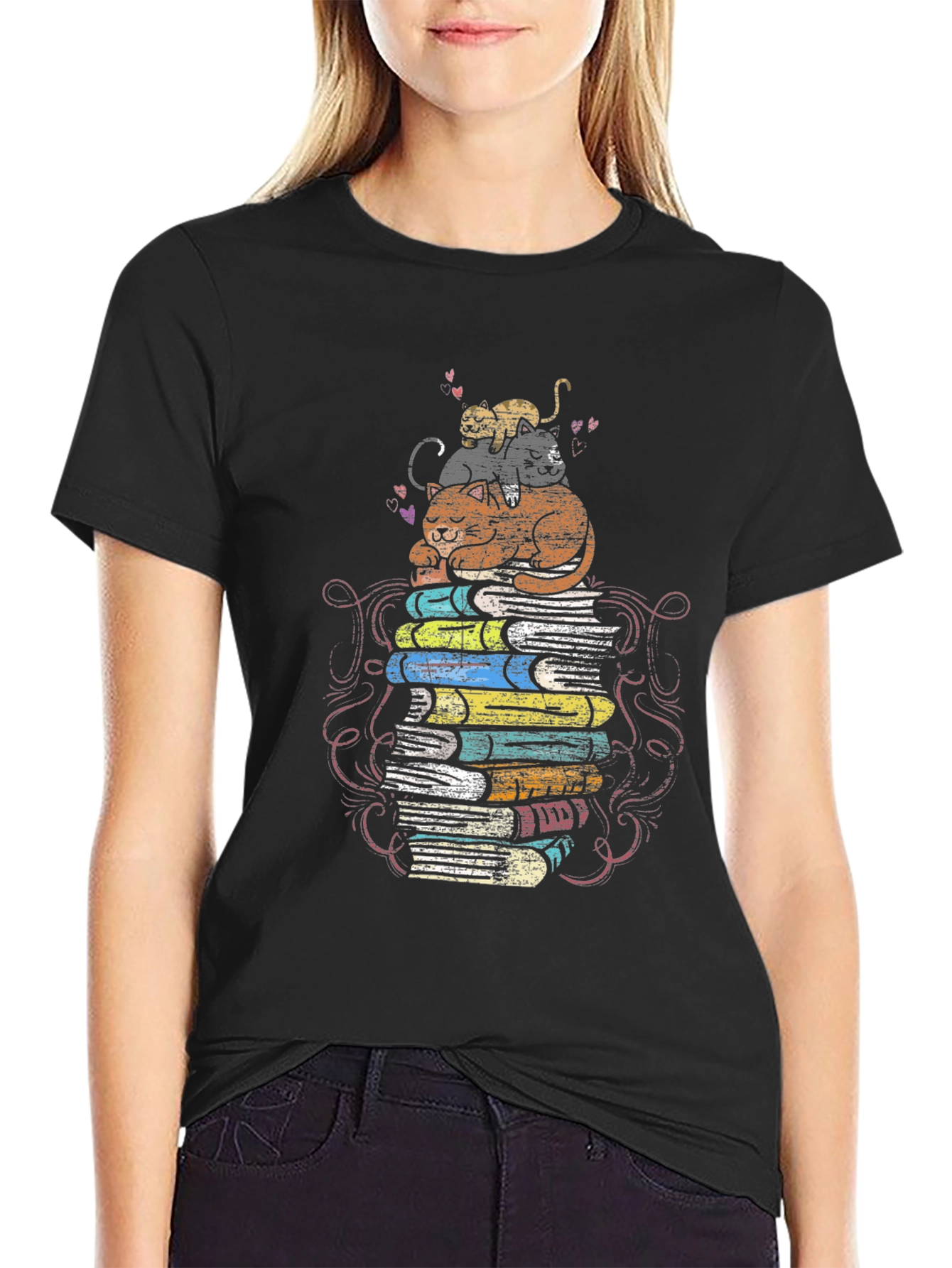Bookish Cat T-Shirt