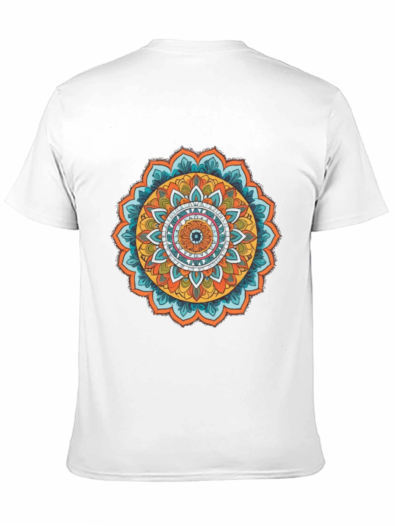Mandala Print Black Tee