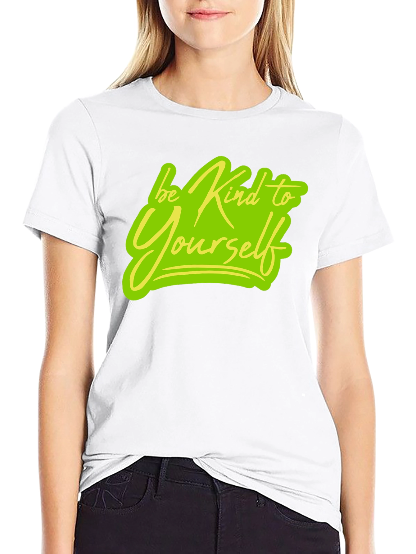 Be Kind To Yourself Black Graphic Tee