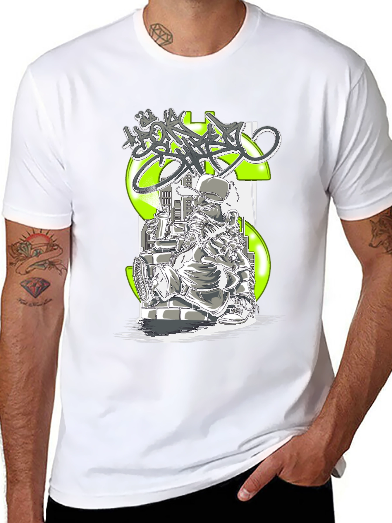 Graffiti Artist Black T-Shirt