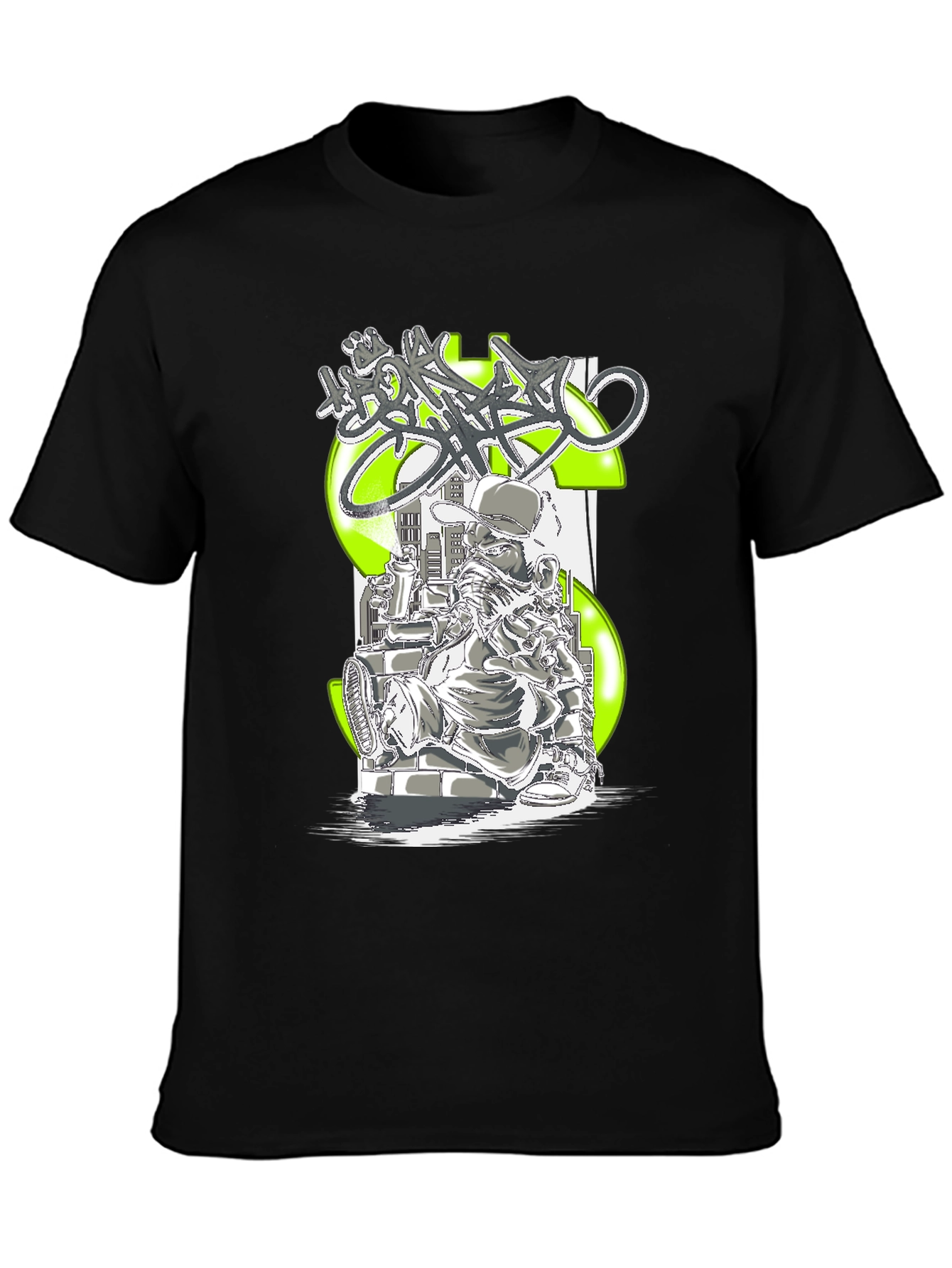 Graffiti Artist Black T-Shirt