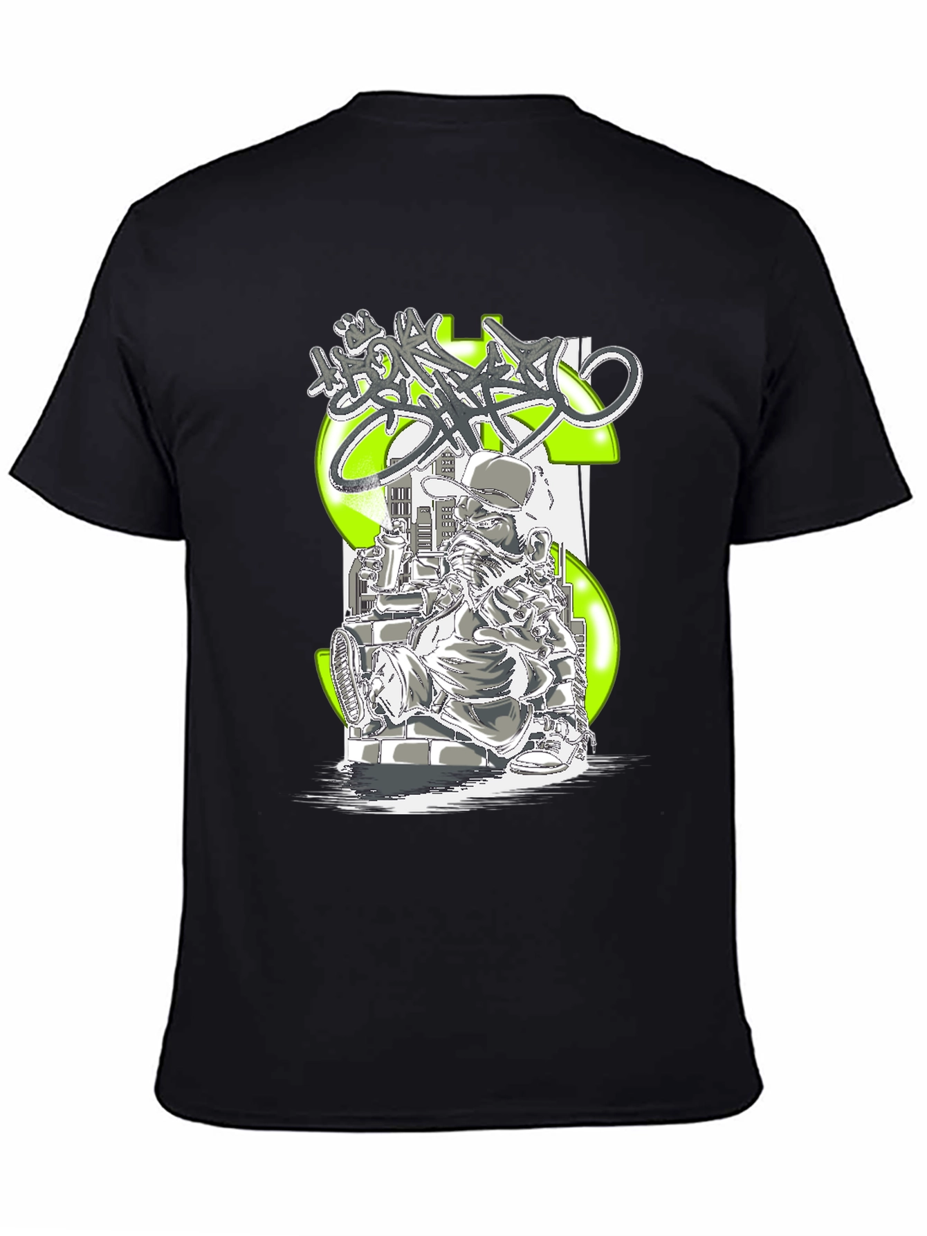 Graffiti Artist Black T-Shirt