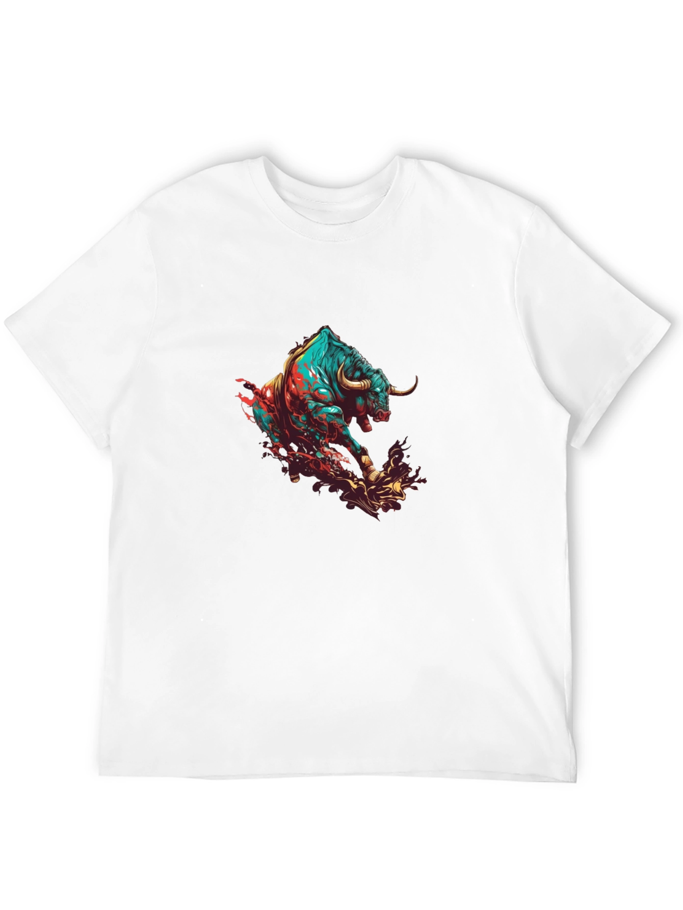 Raging Bull Graphic Tee - Black Cotton Comfort