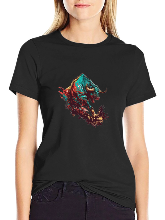 Raging Bull Graphic Tee - Black Cotton Comfort