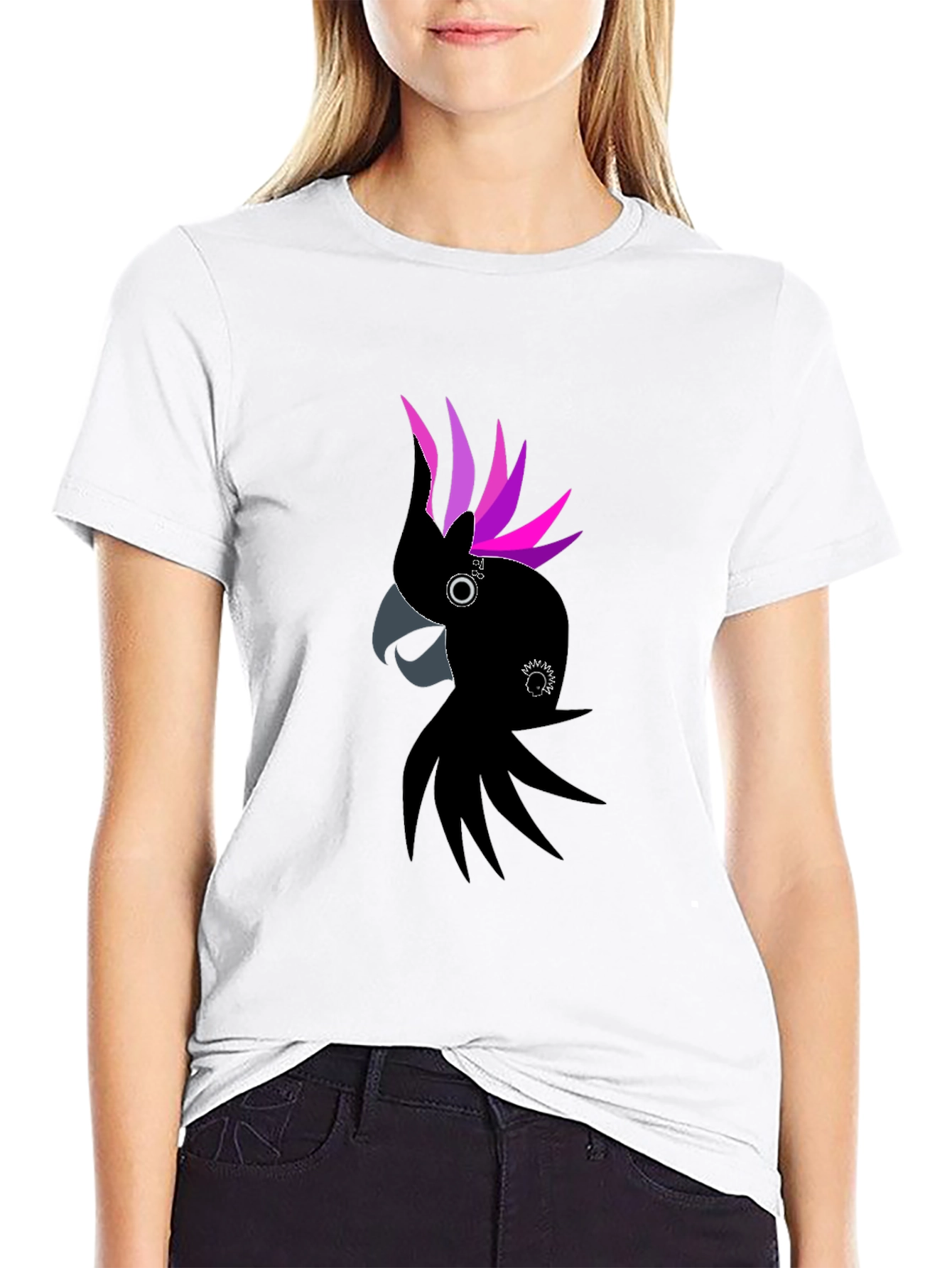 Black Cockatoo T-Shirt - Unique Graphic Tee