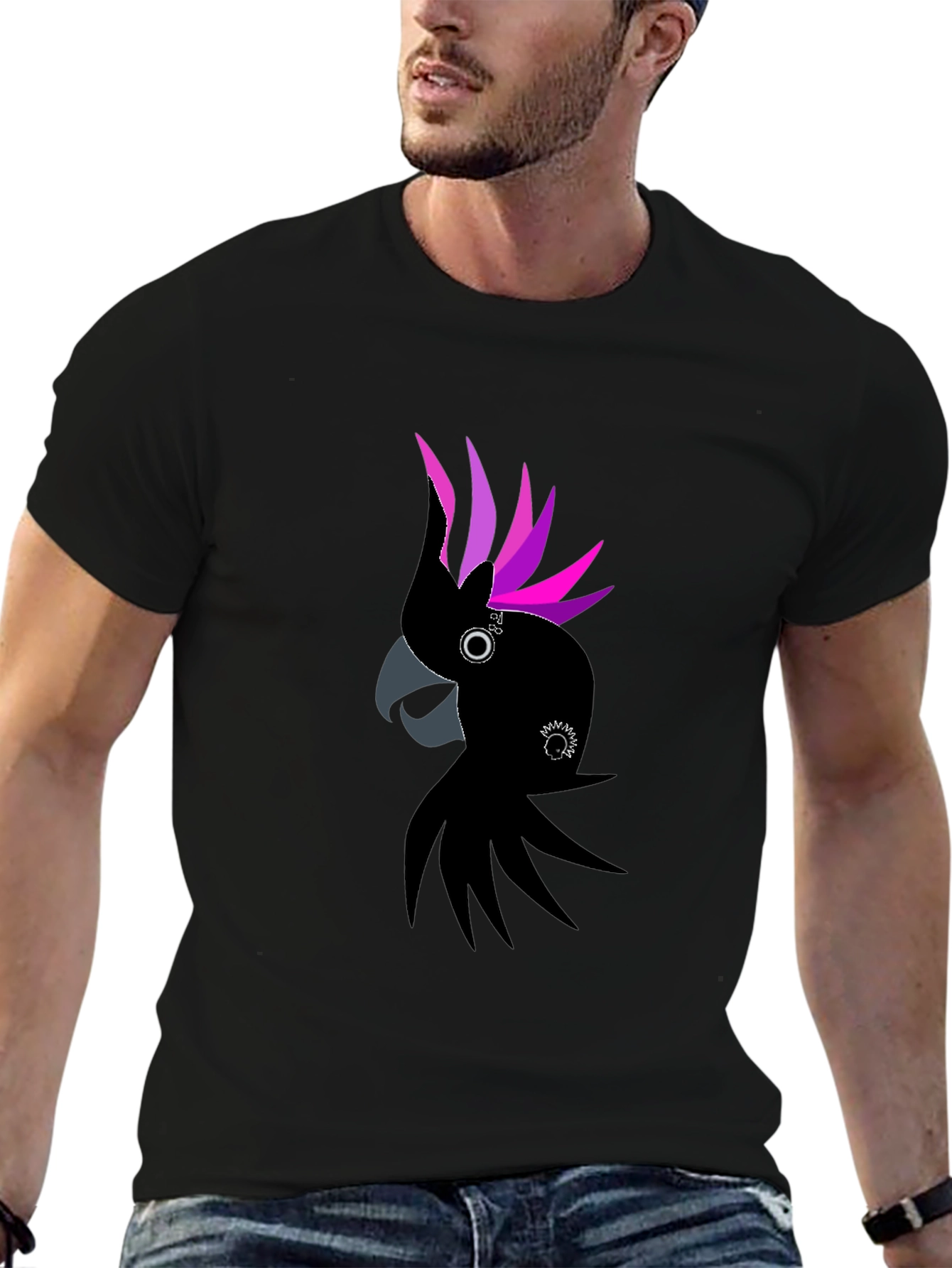 Black Cockatoo T-Shirt - Unique Graphic Tee