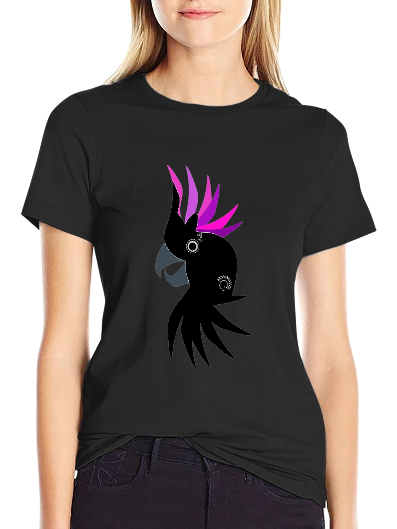 Black Cockatoo T-Shirt - Unique Graphic Tee