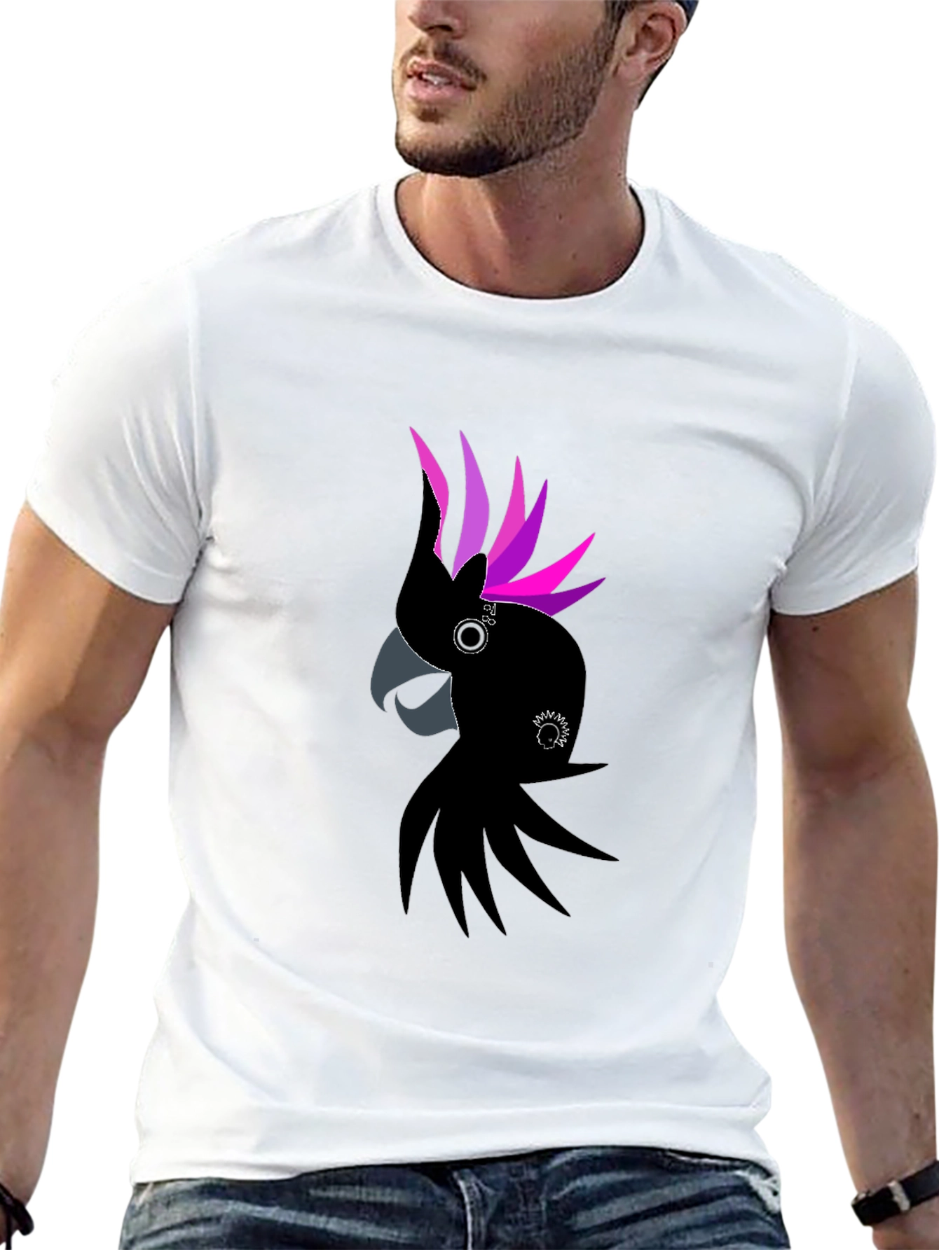 Black Cockatoo T-Shirt - Unique Graphic Tee