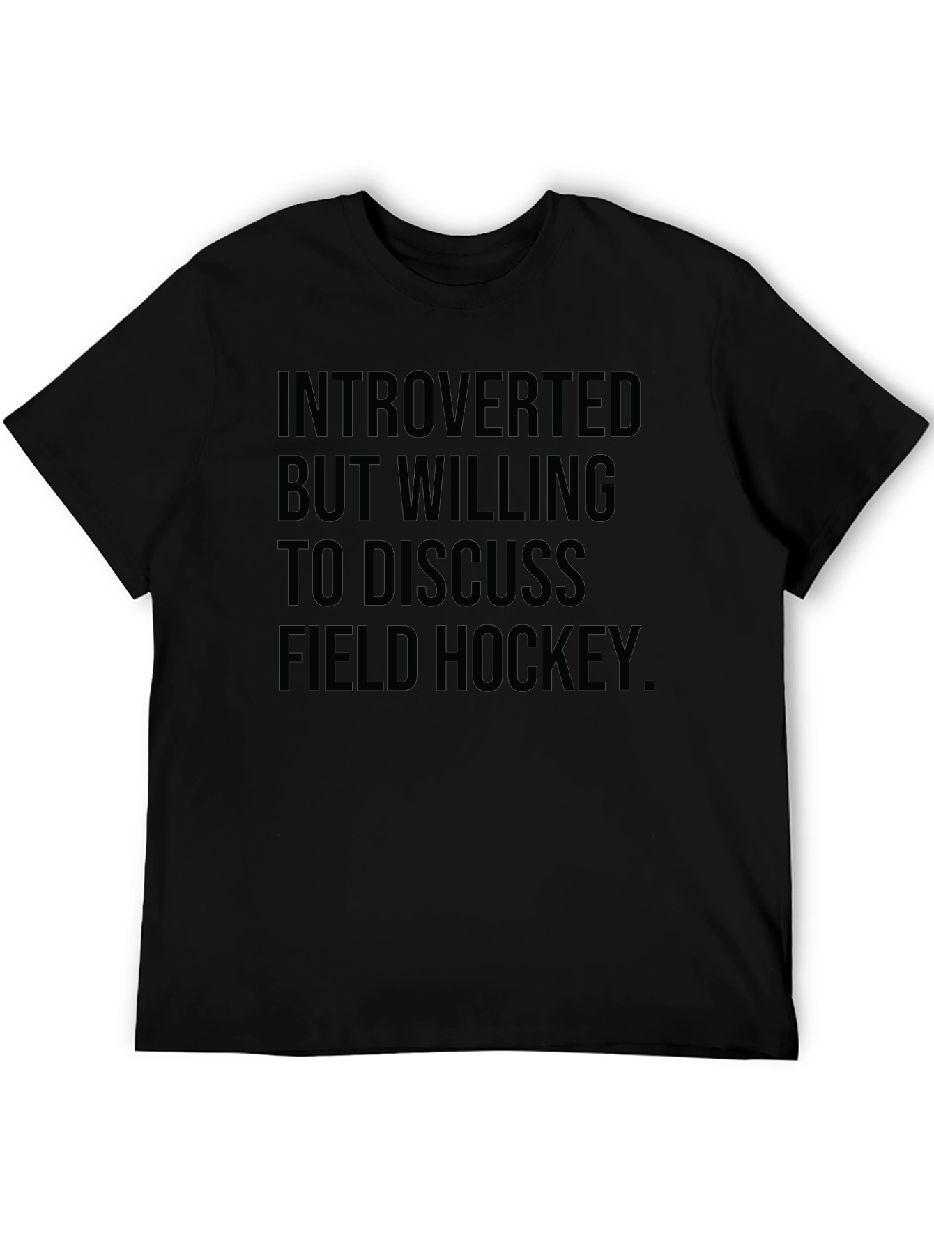 Introverted Field Hockey T-Shirt Funny Tee