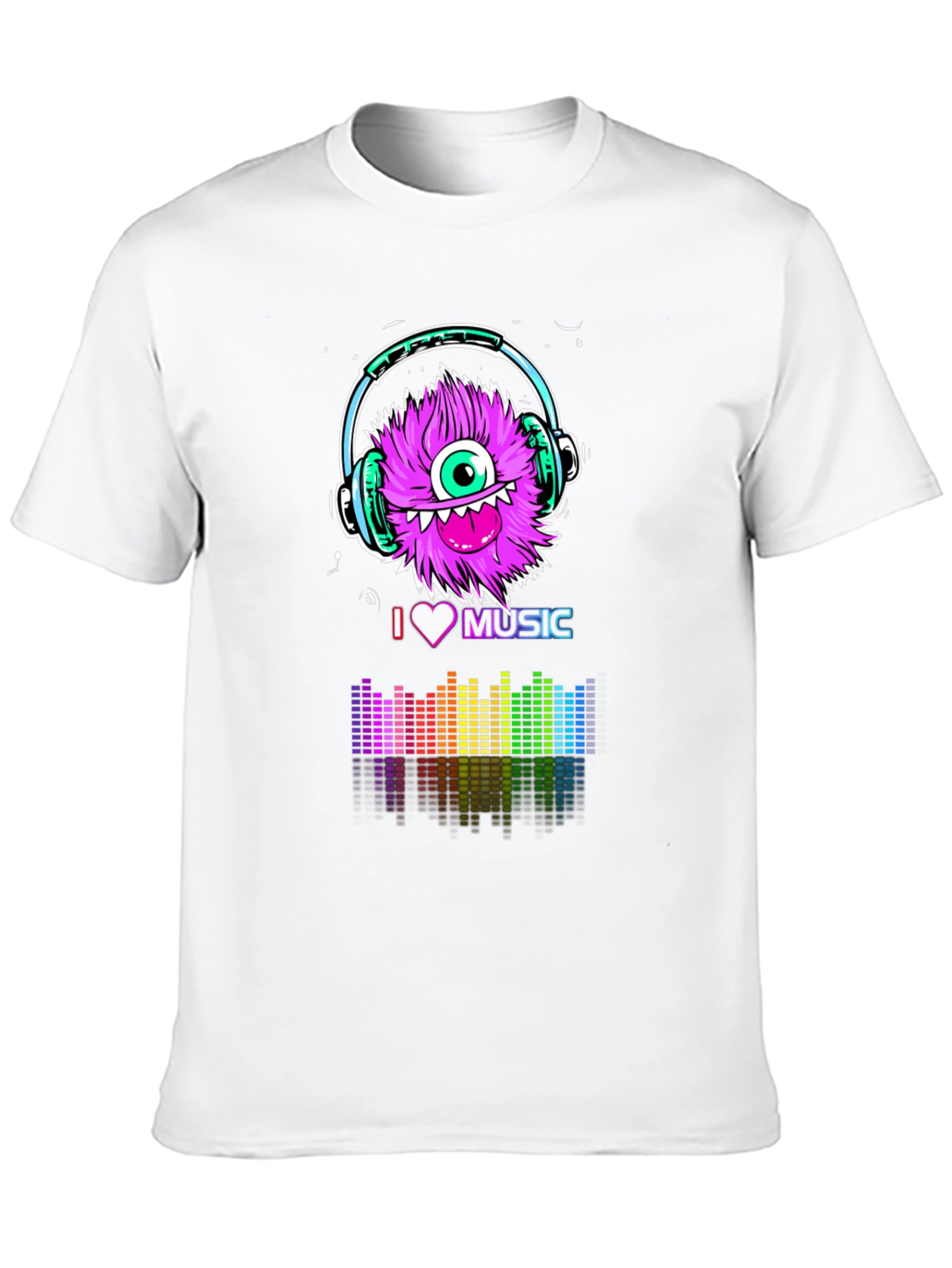 Monster Music Lover Graphic T-Shirt