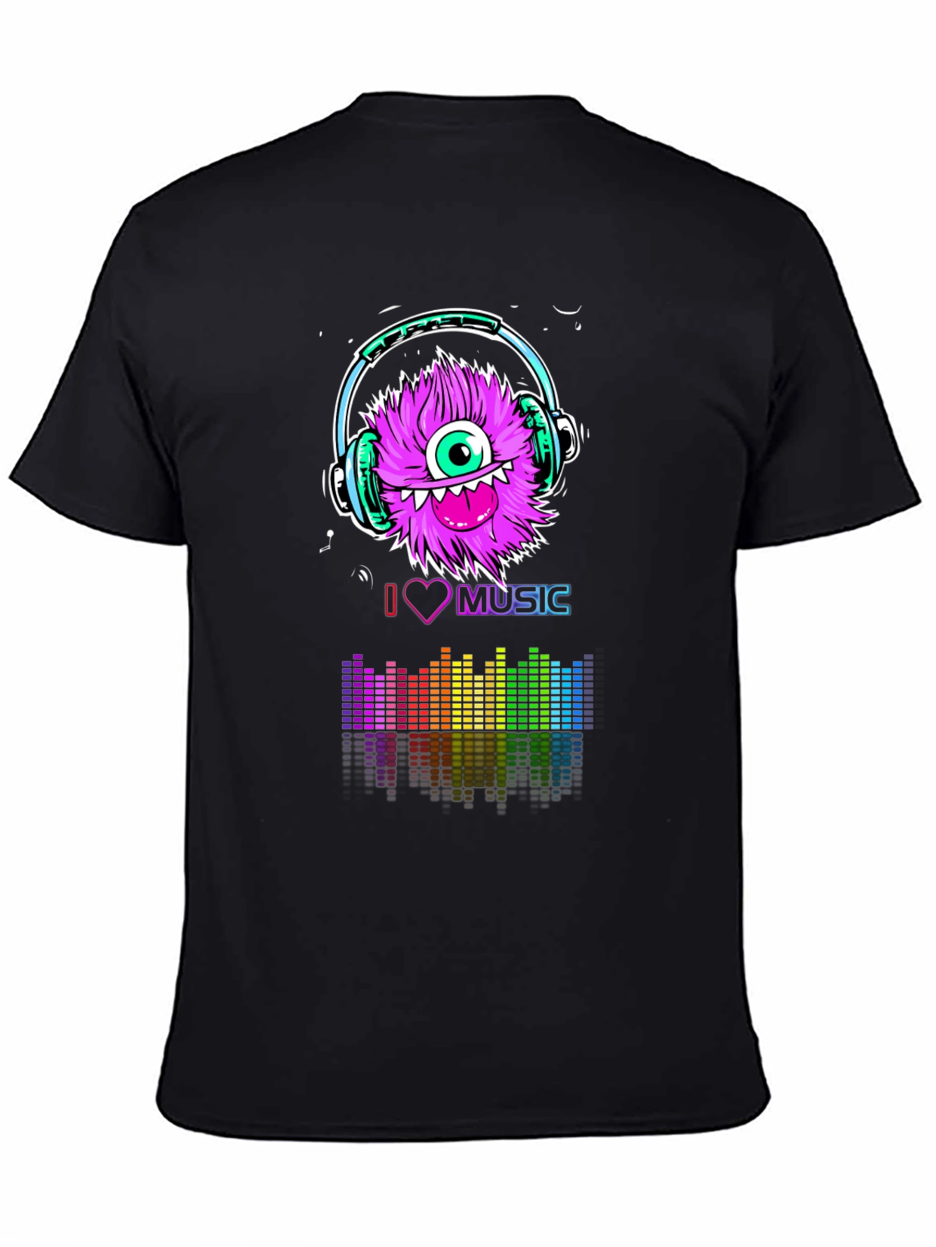 Monster Music Lover Graphic T-Shirt
