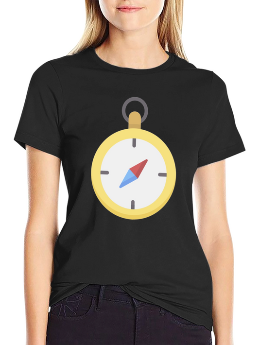Compass Graphic Black T-Shirt