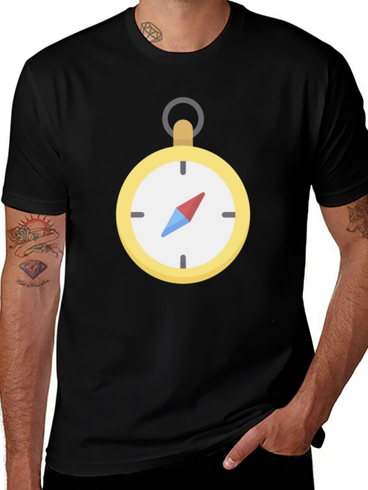 Compass Graphic Black T-Shirt