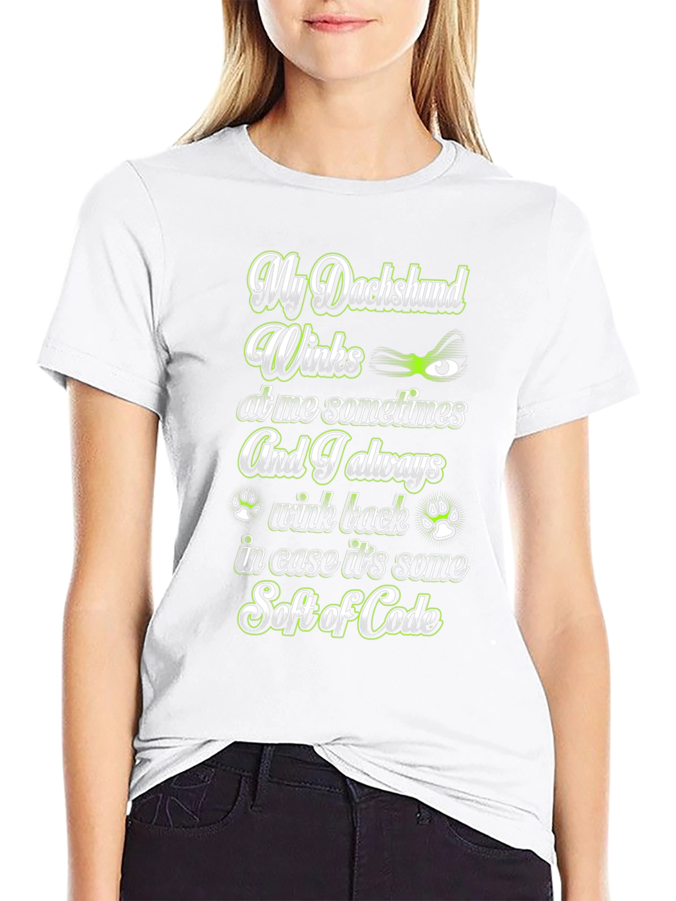 My Dachshund Winks Graphic T-Shirt