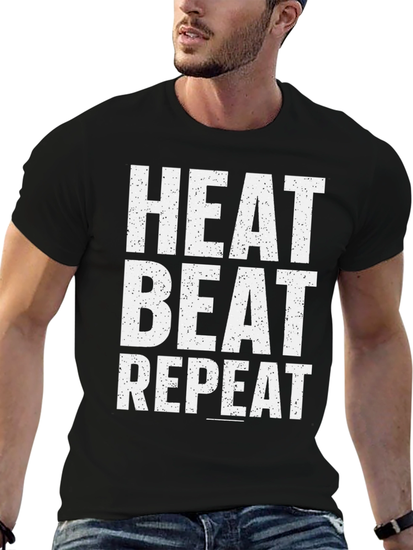 Heat Beat Repeat Graphic T-Shirt