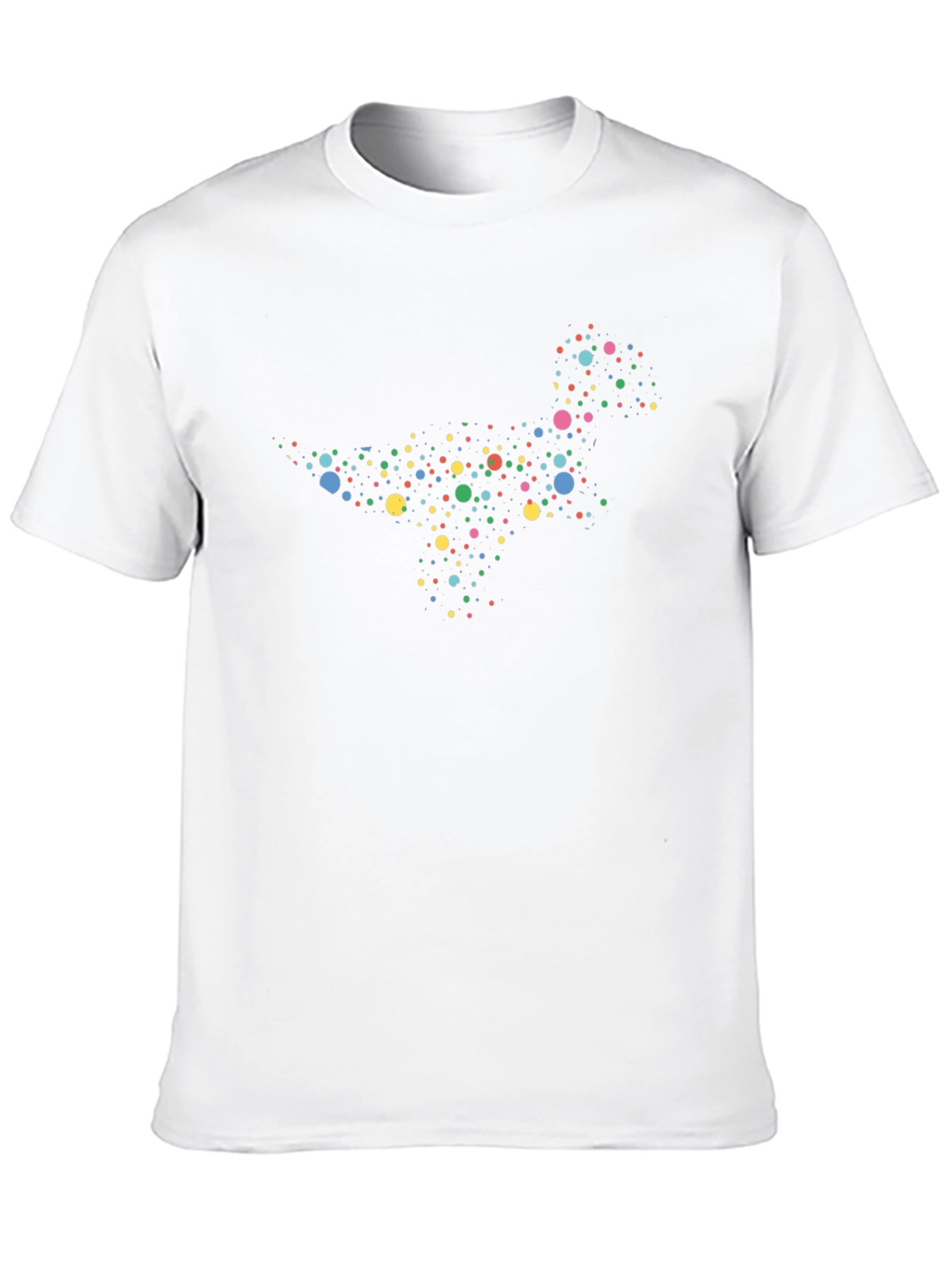 Dotted Dinosaur Black T-Shirt