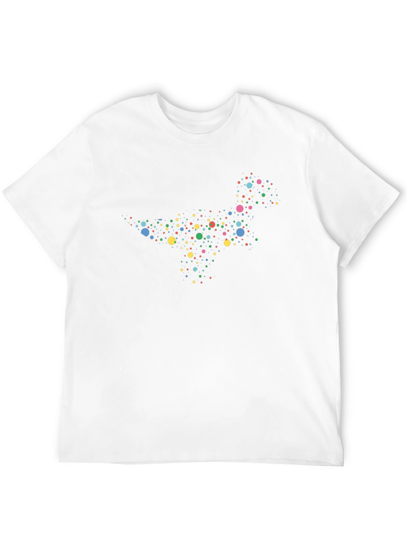 Dotted Dinosaur Black T-Shirt