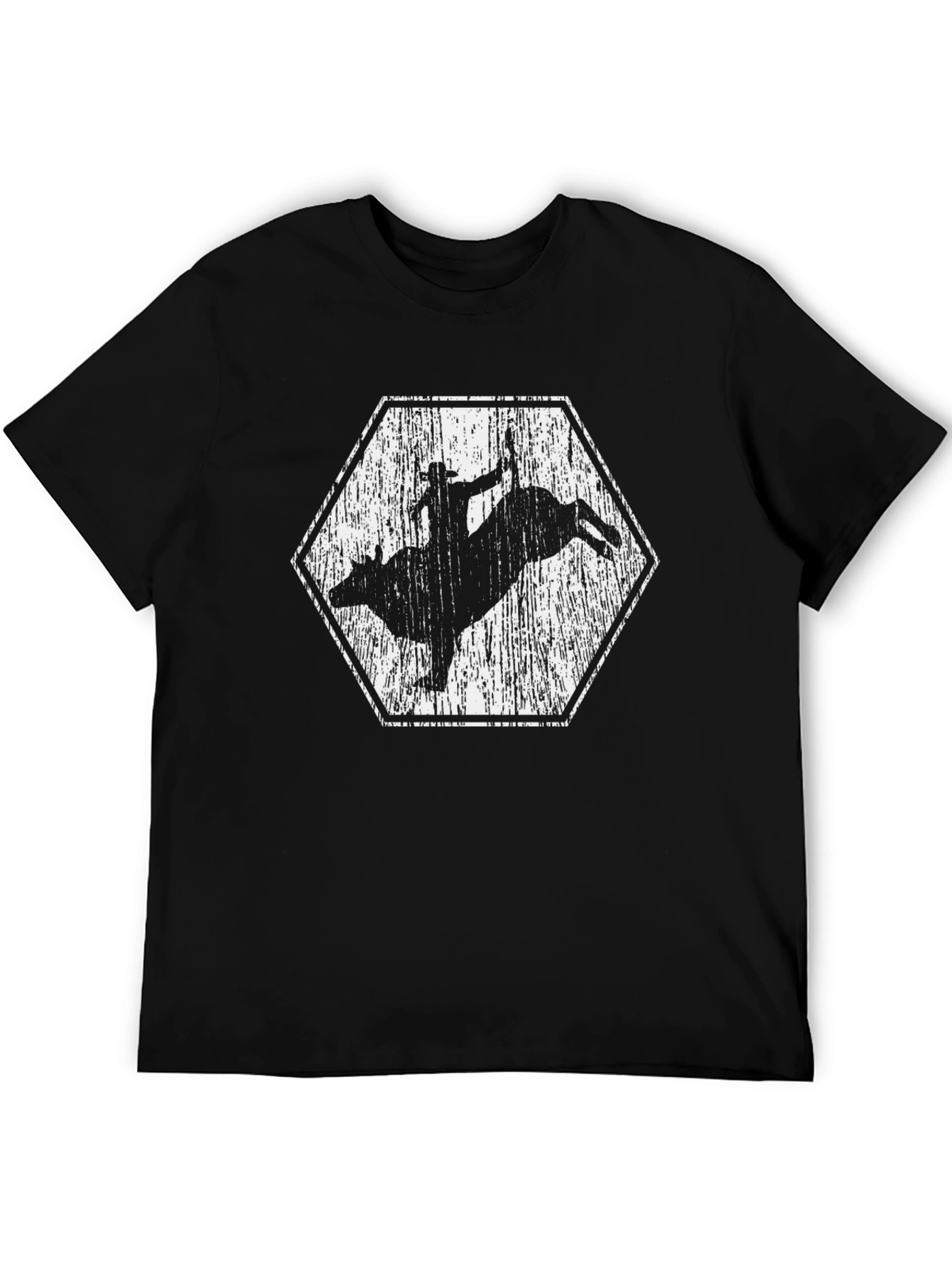 Bull Rider Graphic Tee - Black