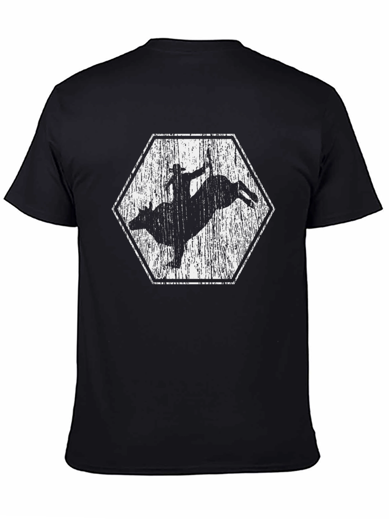 Bull Rider Graphic Tee - Black