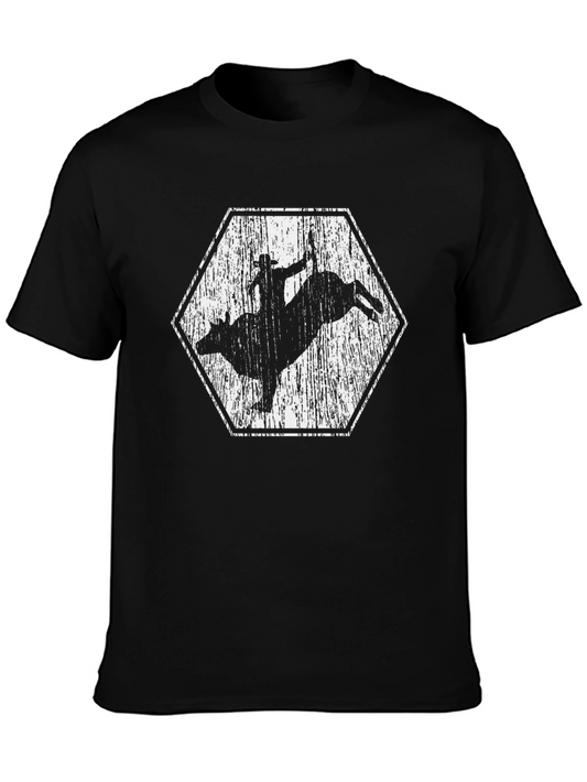 Bull Rider Graphic Tee - Black