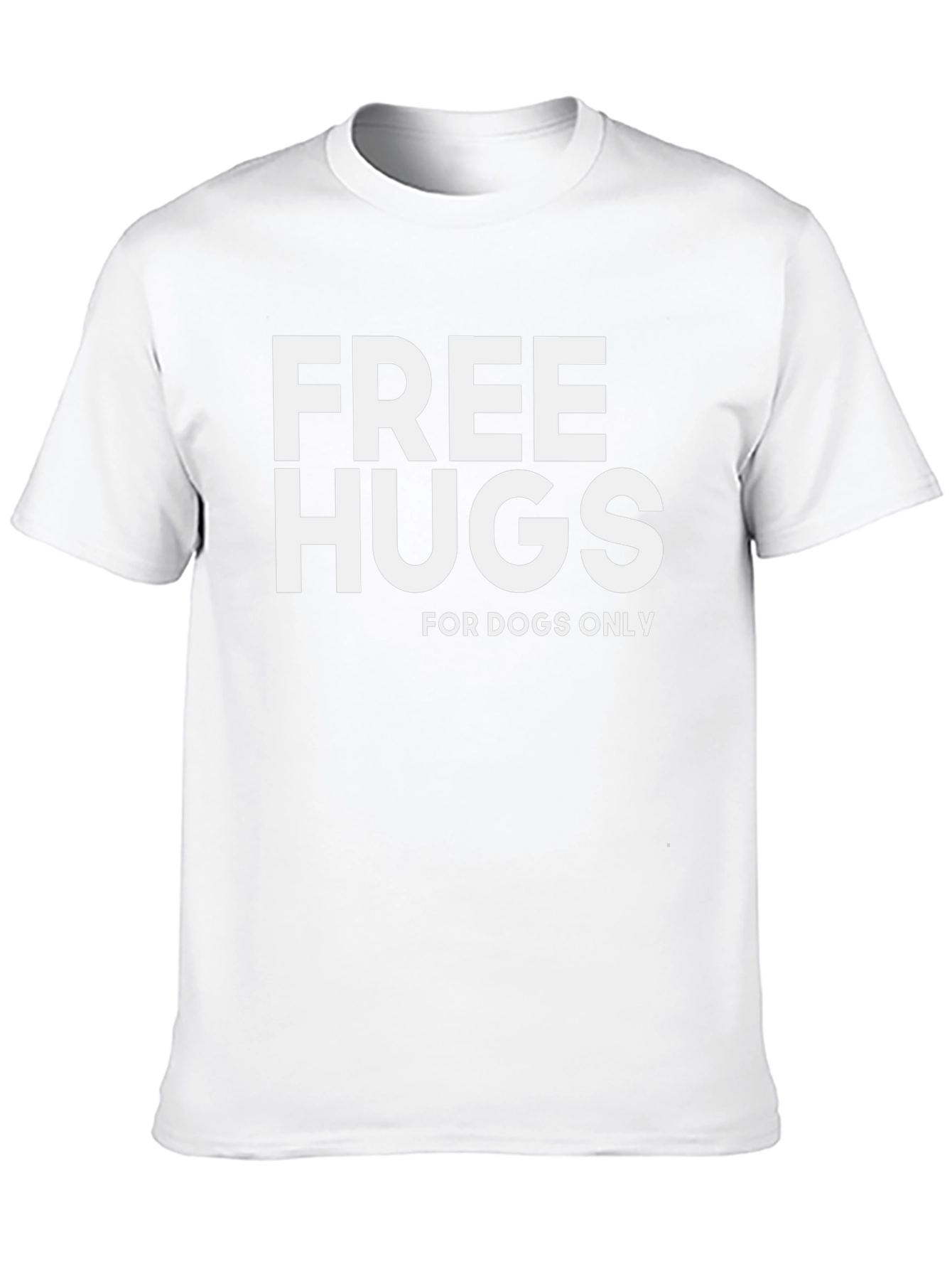 Free Hugs For Dogs Only Black T-Shirt