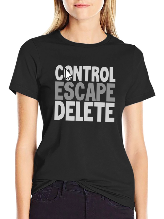 Control Escape Delete T-Shirt Funny Geek Tee