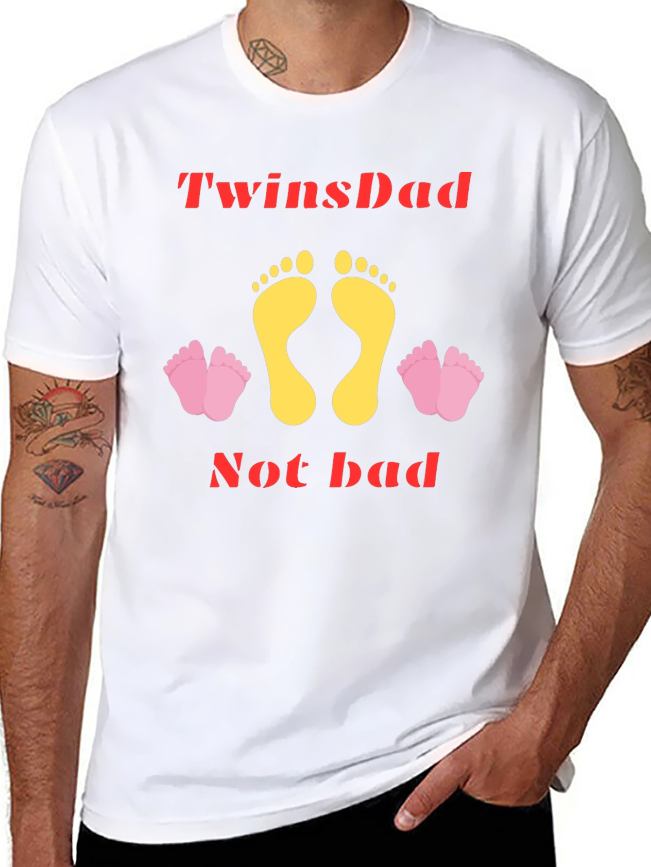 TwinsDad T-Shirt - New Dad Gift
